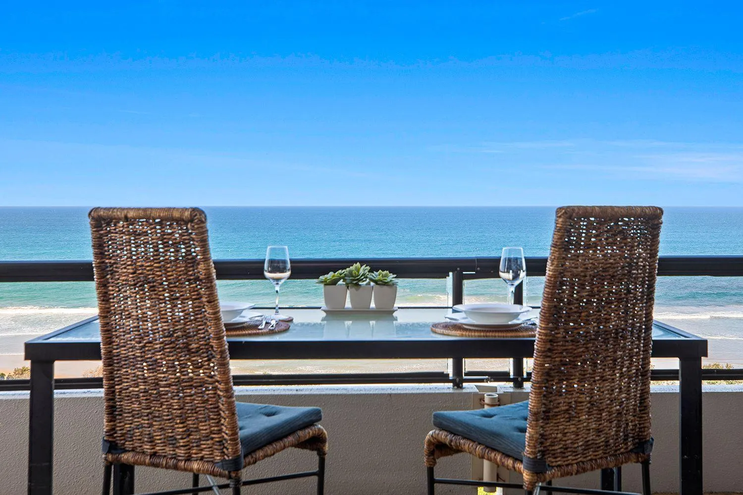 Balcony/Terrace in Pacific Towers Beach Resort