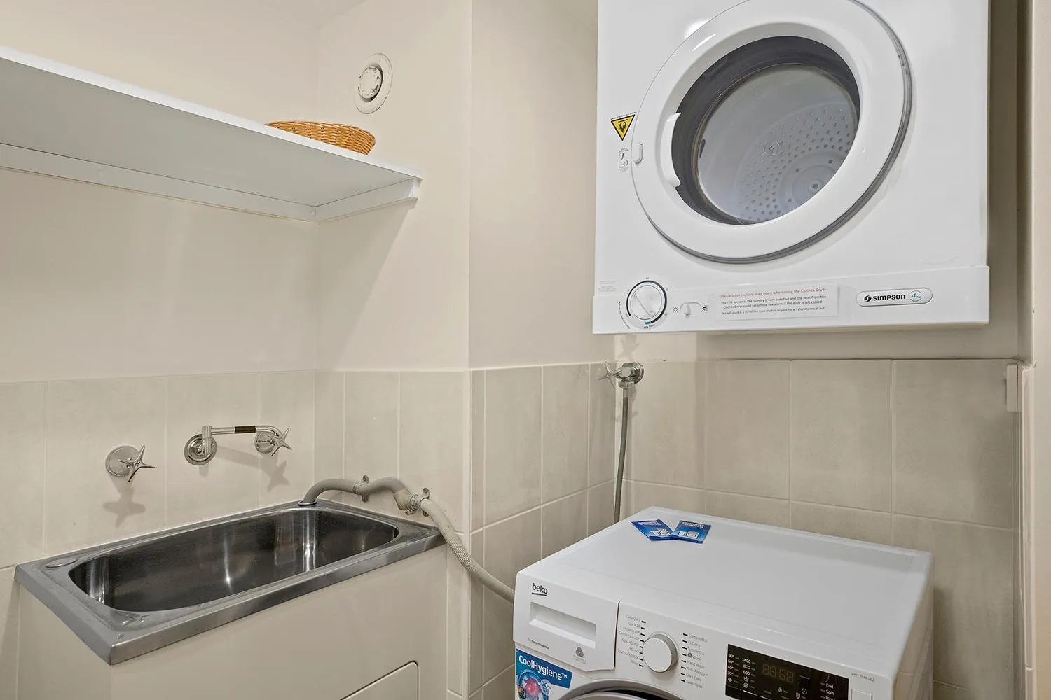 washing machine in Pacific Towers Beach Resort