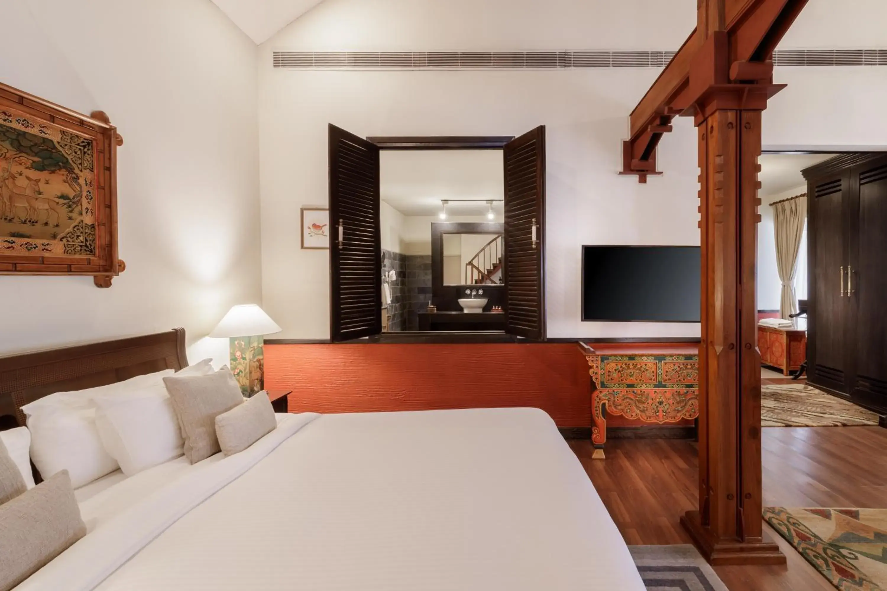 Bedroom, Bed in Gokarna Forest Resort Kathmandu Bedroom, Bed in Gokarna Forest Resort Kathmandu