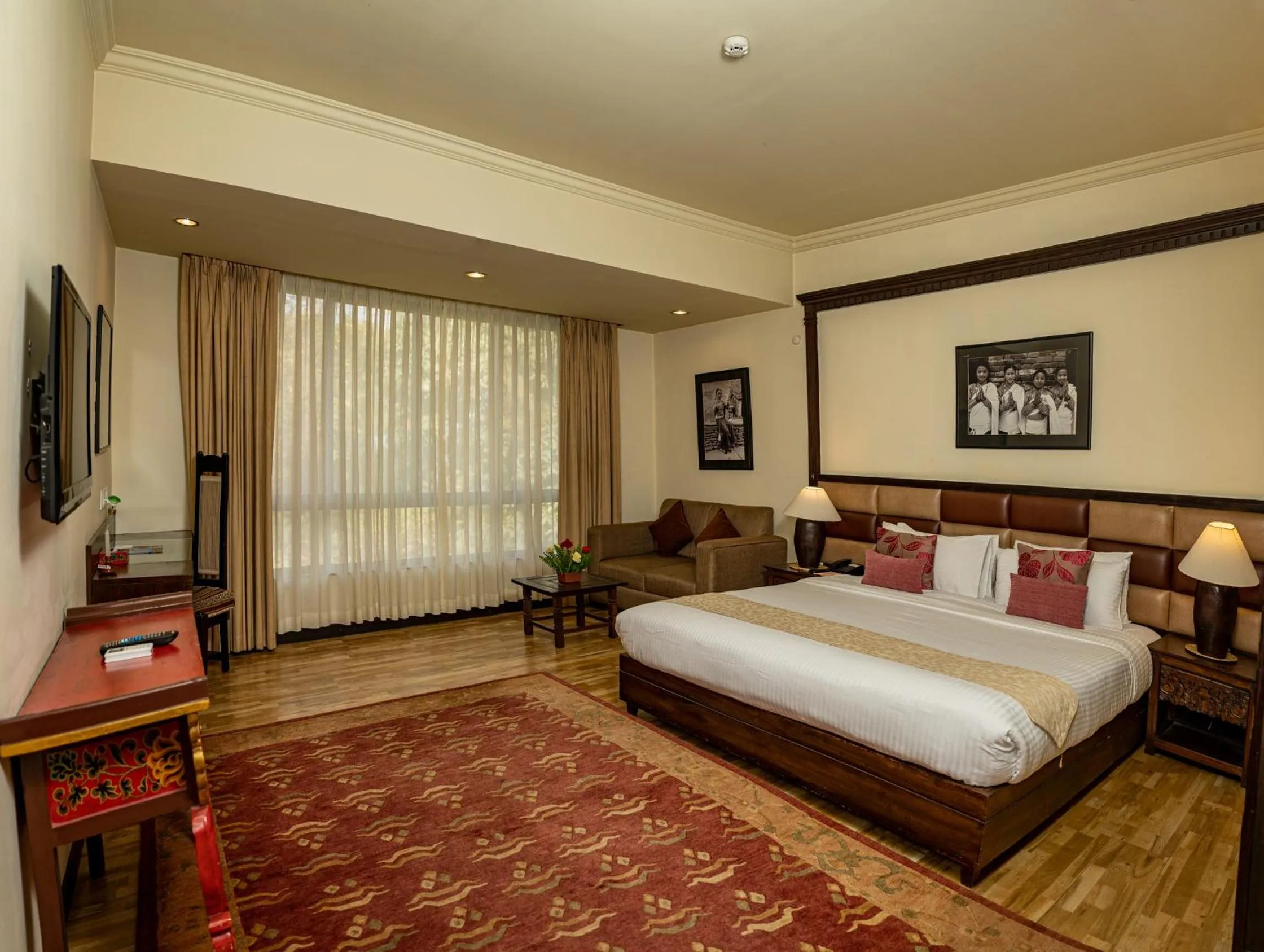 Bedroom, Bed in Gokarna Forest Resort Kathmandu