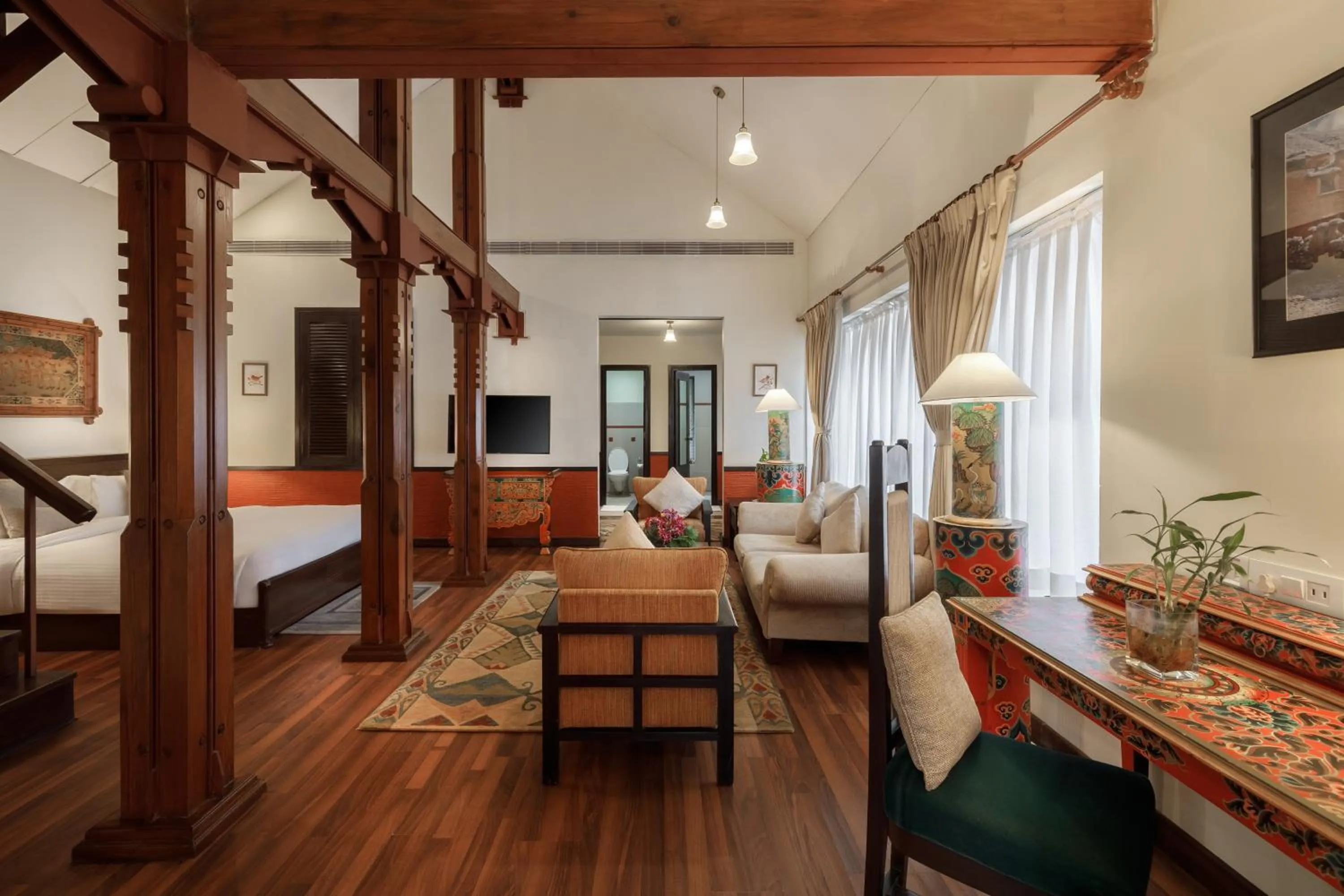 Bed in Gokarna Forest Resort Kathmandu