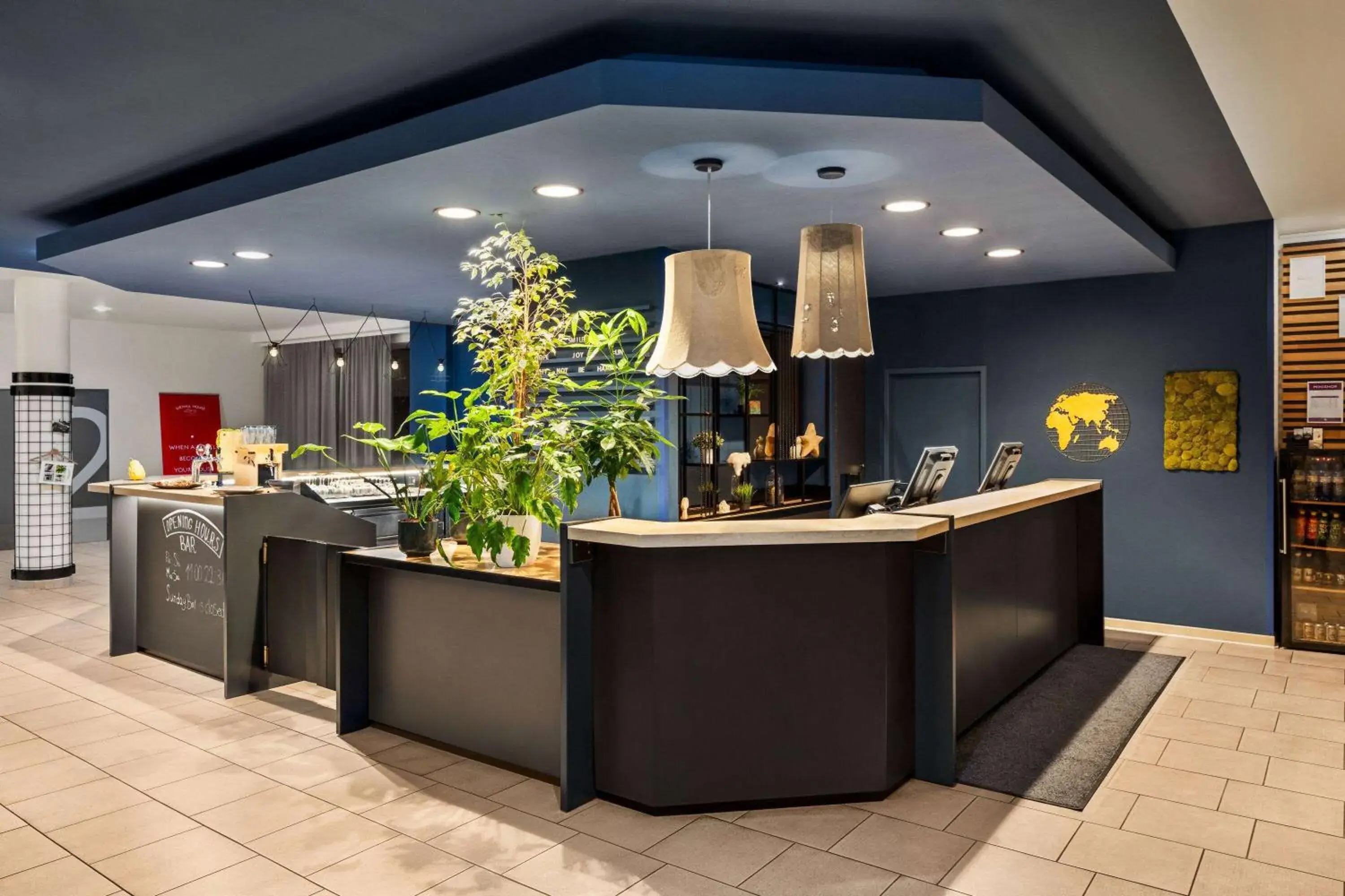 Lobby or reception in Vienna House Easy by Wyndham Bratislava Lobby or reception in Vienna House Easy by Wyndham Bratislava