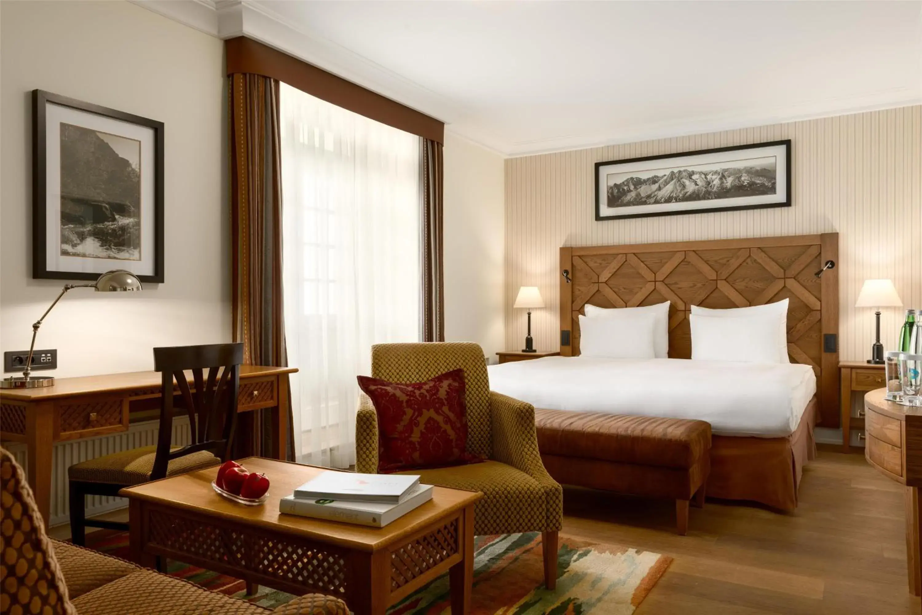 Bedroom, Bed in Grand Hotel Kempinski High Tatras Bedroom, Bed in Grand Hotel Kempinski High Tatras