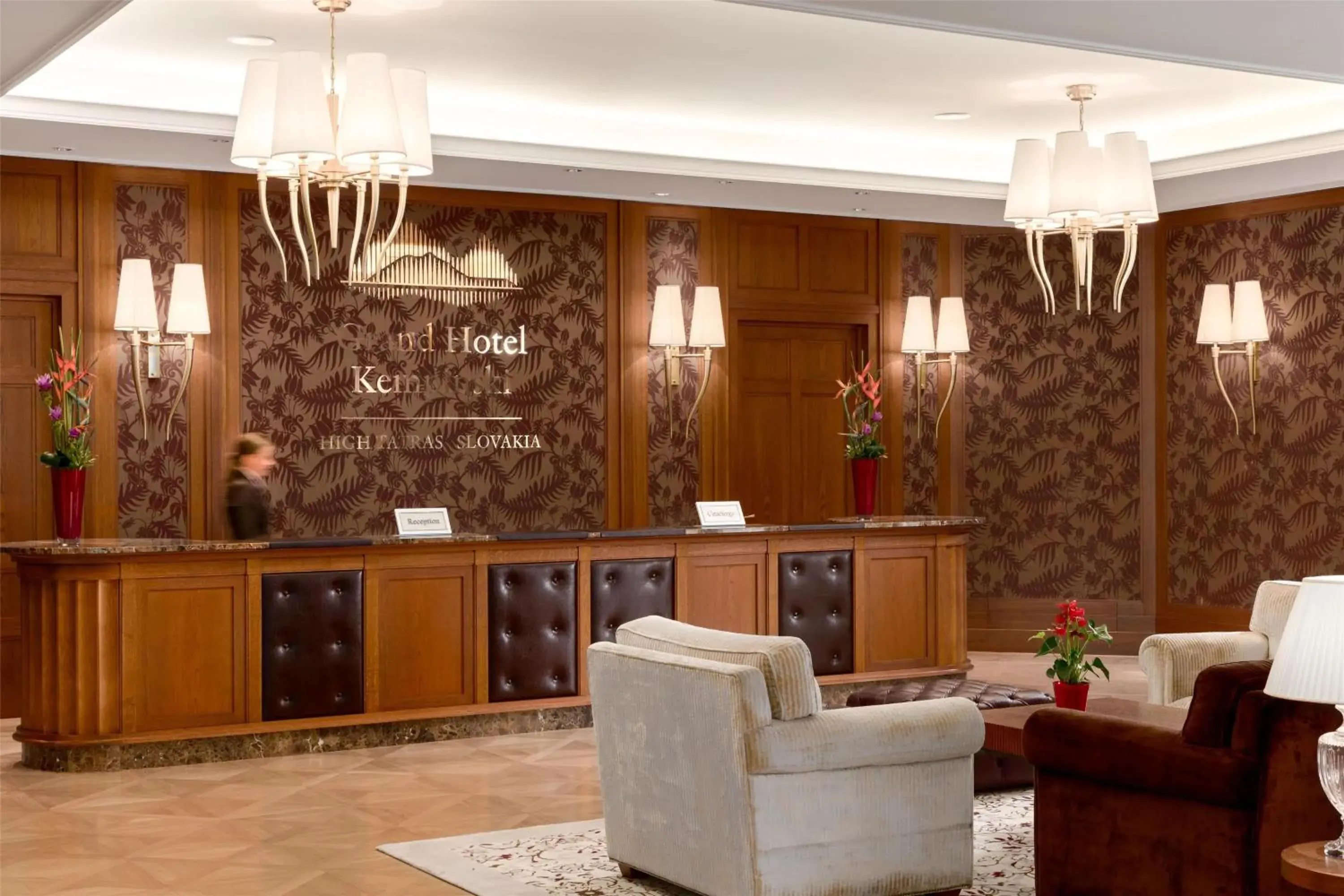 Lobby or reception in Grand Hotel Kempinski High Tatras Lobby or reception in Grand Hotel Kempinski High Tatras