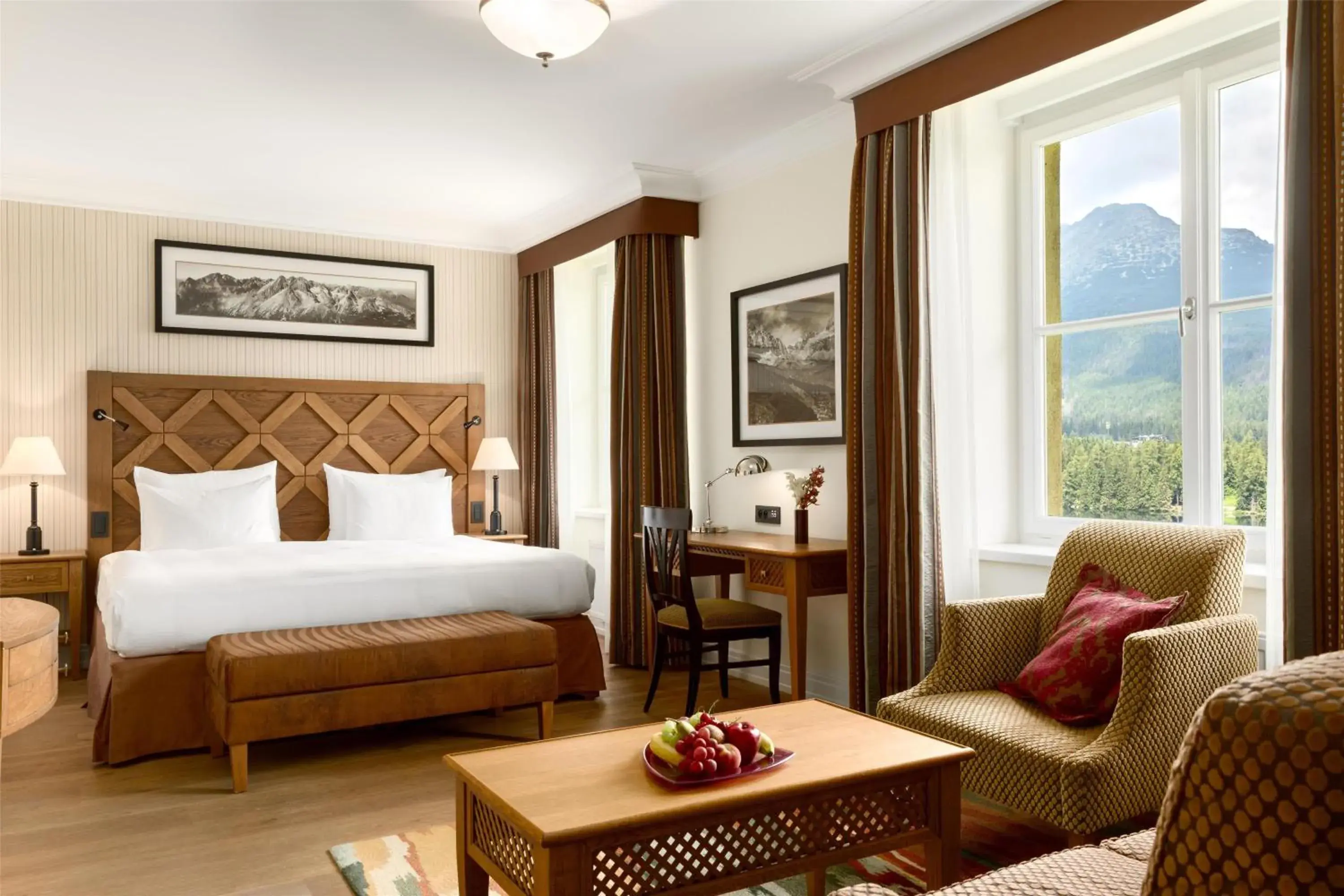 Bedroom, Bed in Grand Hotel Kempinski High Tatras Bedroom, Bed in Grand Hotel Kempinski High Tatras