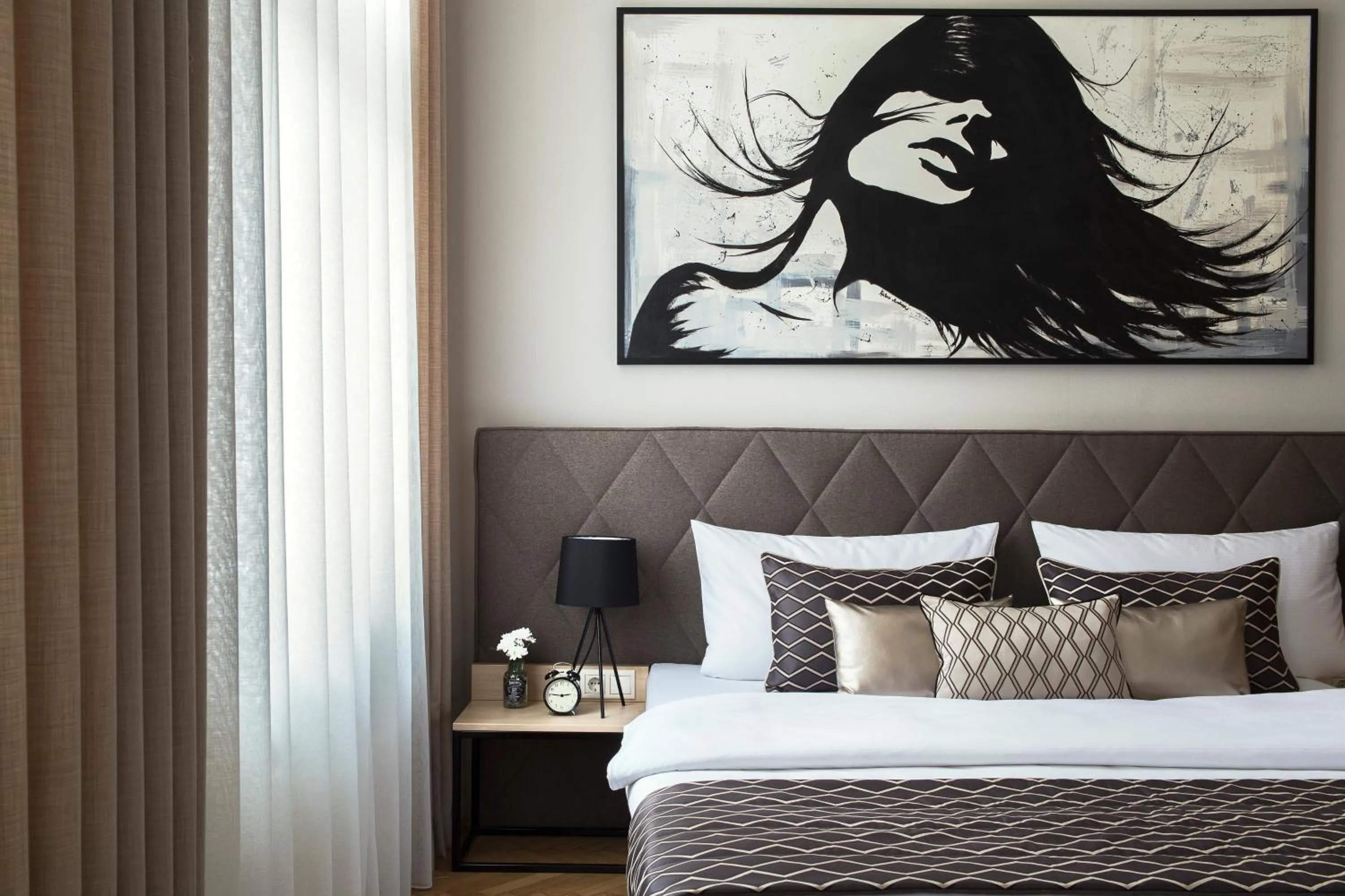 Bedroom, Bed in Brill Budapest Apartments 2