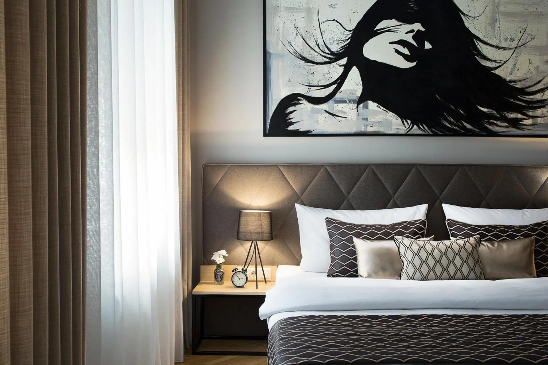 Bed in Brill Budapest Apartments 2