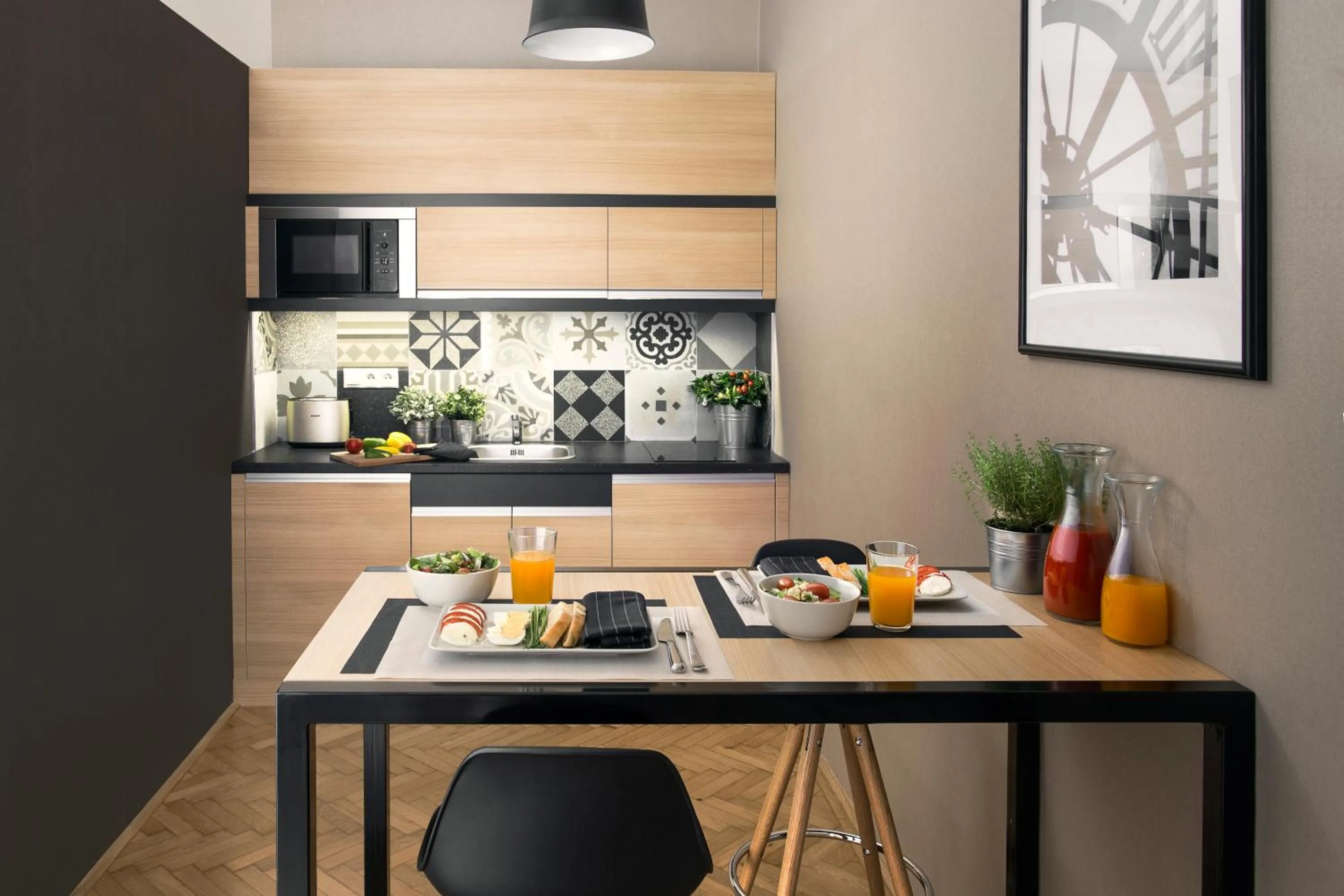 Kitchen or kitchenette in Brill Budapest Apartments 2