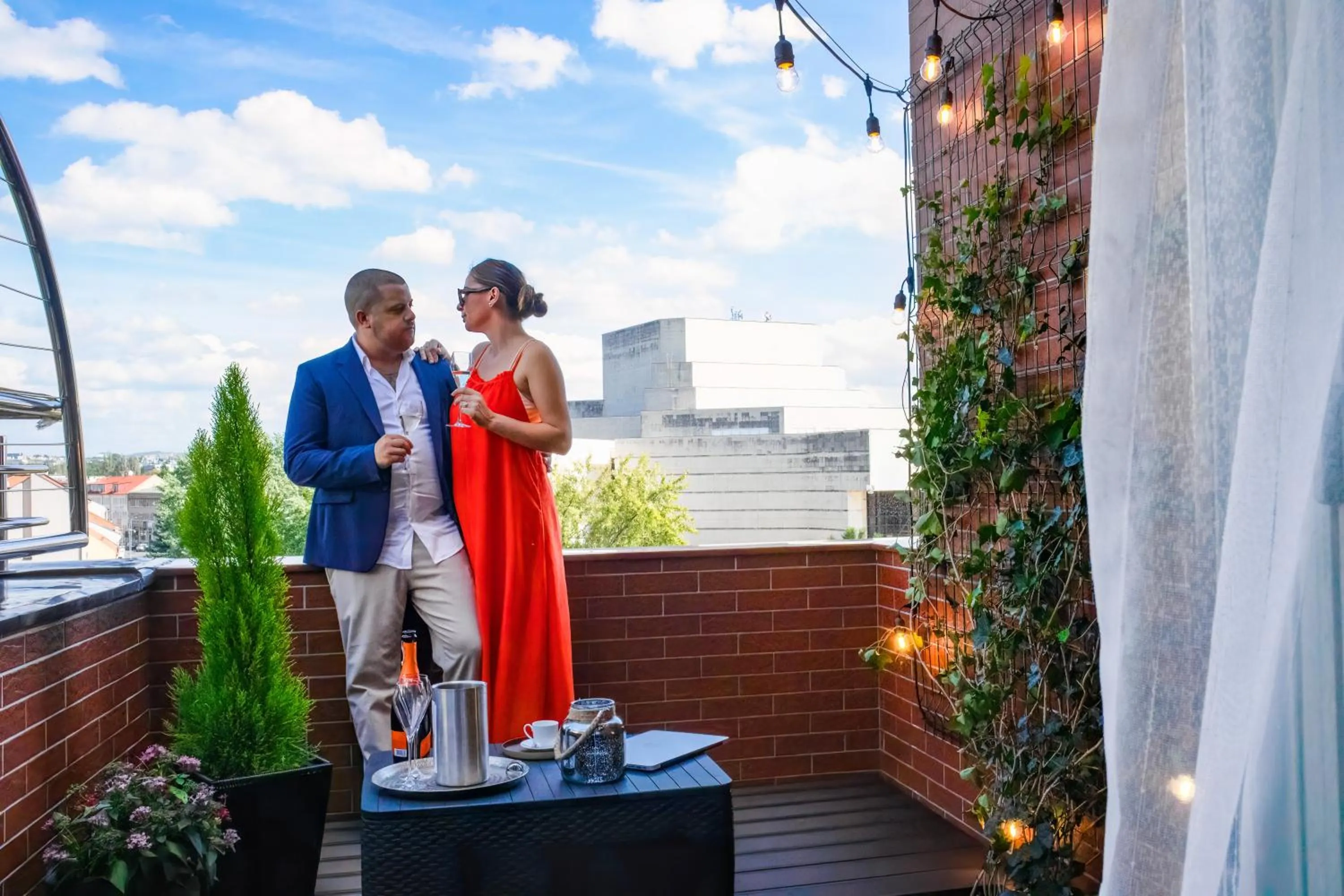 Balcony/Terrace in HOTEL CENTRUM with free parking