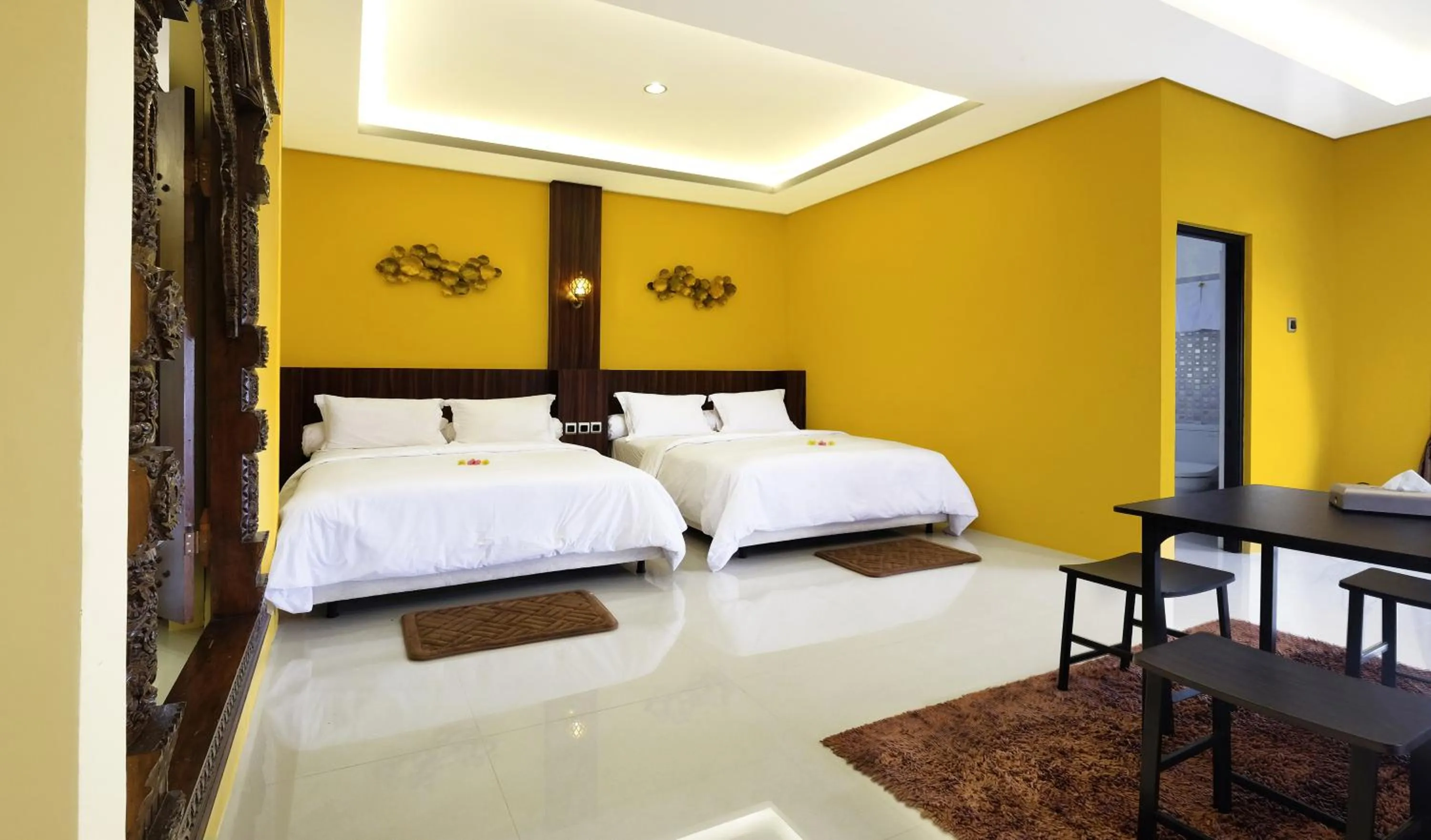Bedroom, Bed in Villa Buah