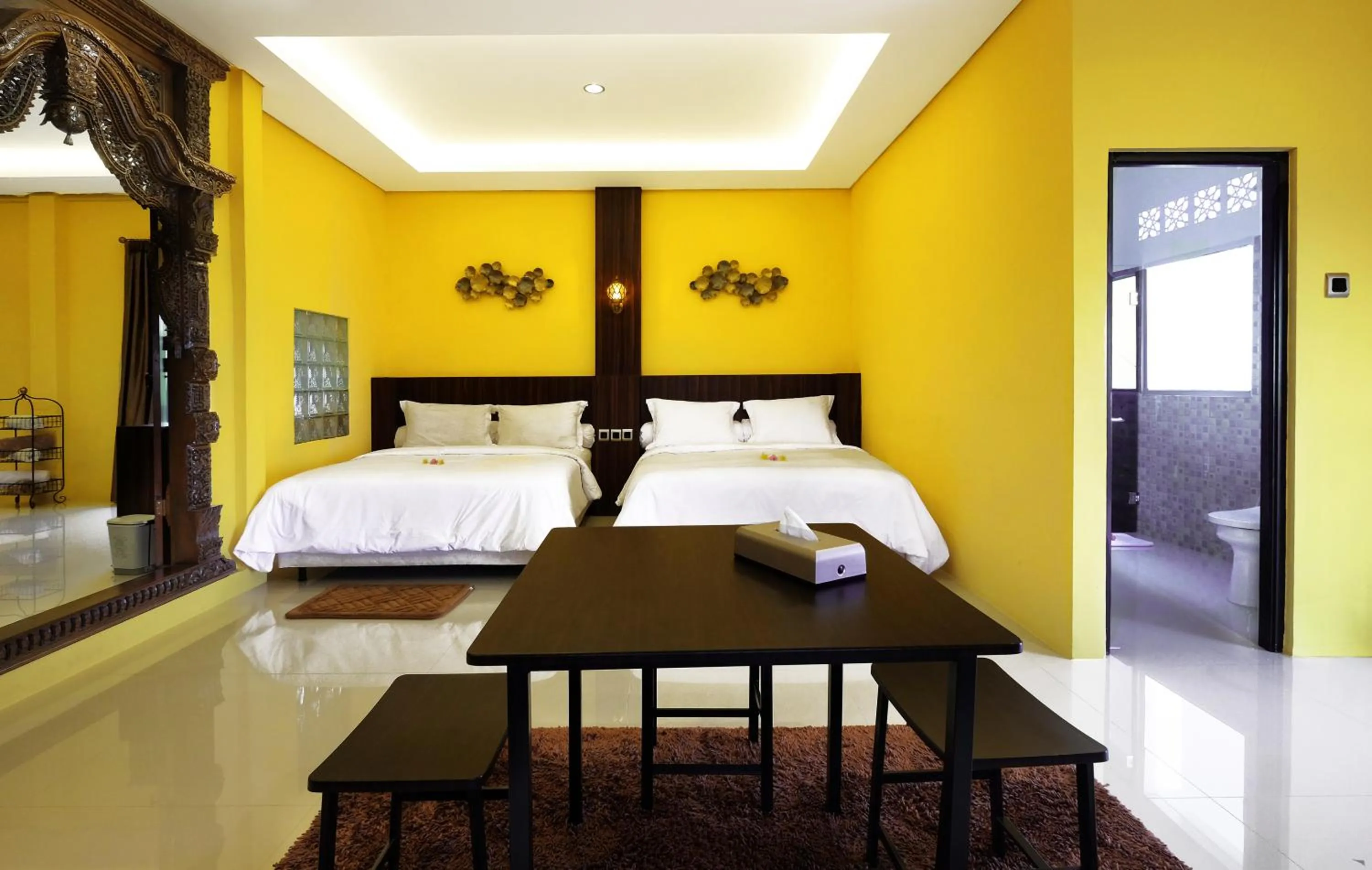 Bedroom, Bed in Villa Buah