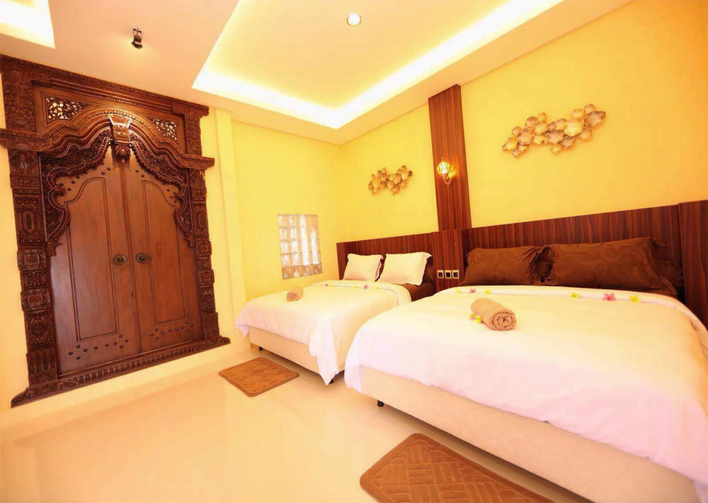 Bedroom, Bed in Villa Buah