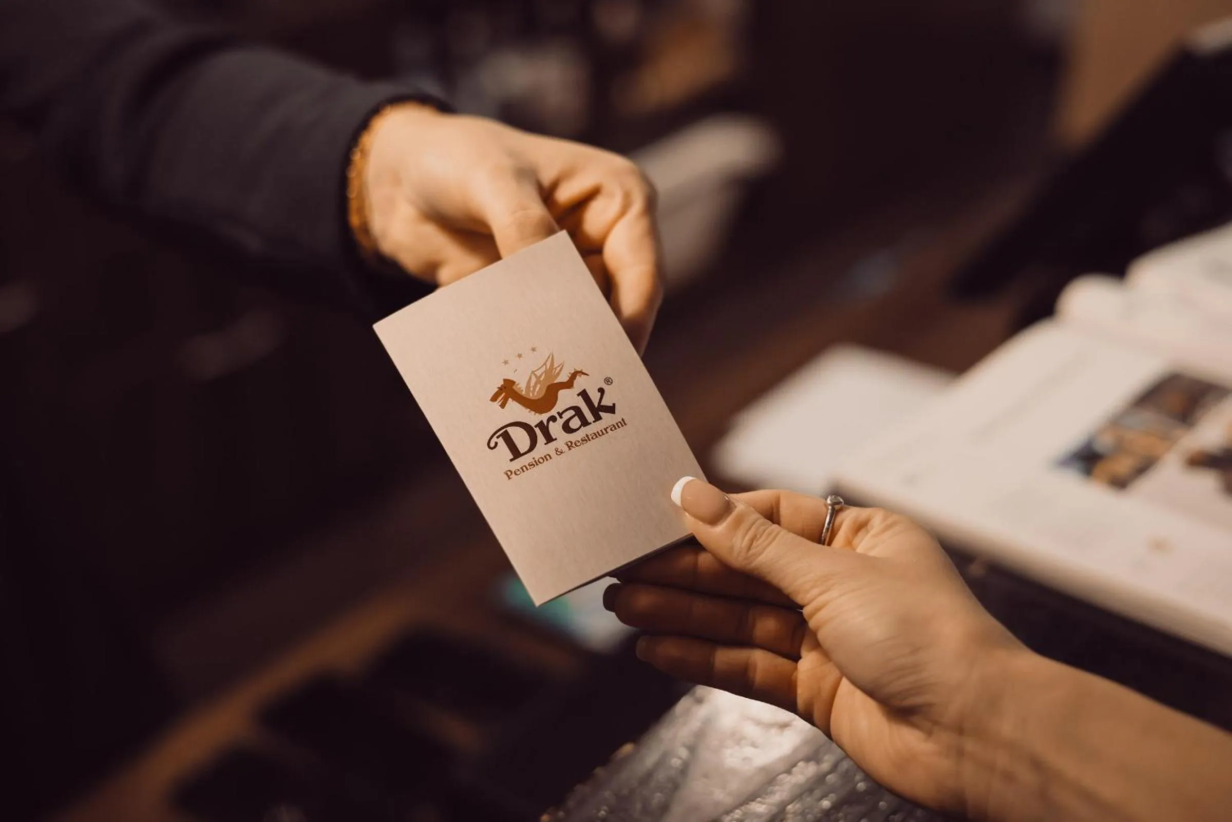 Logo/Certificate/Sign in Penzion Drak