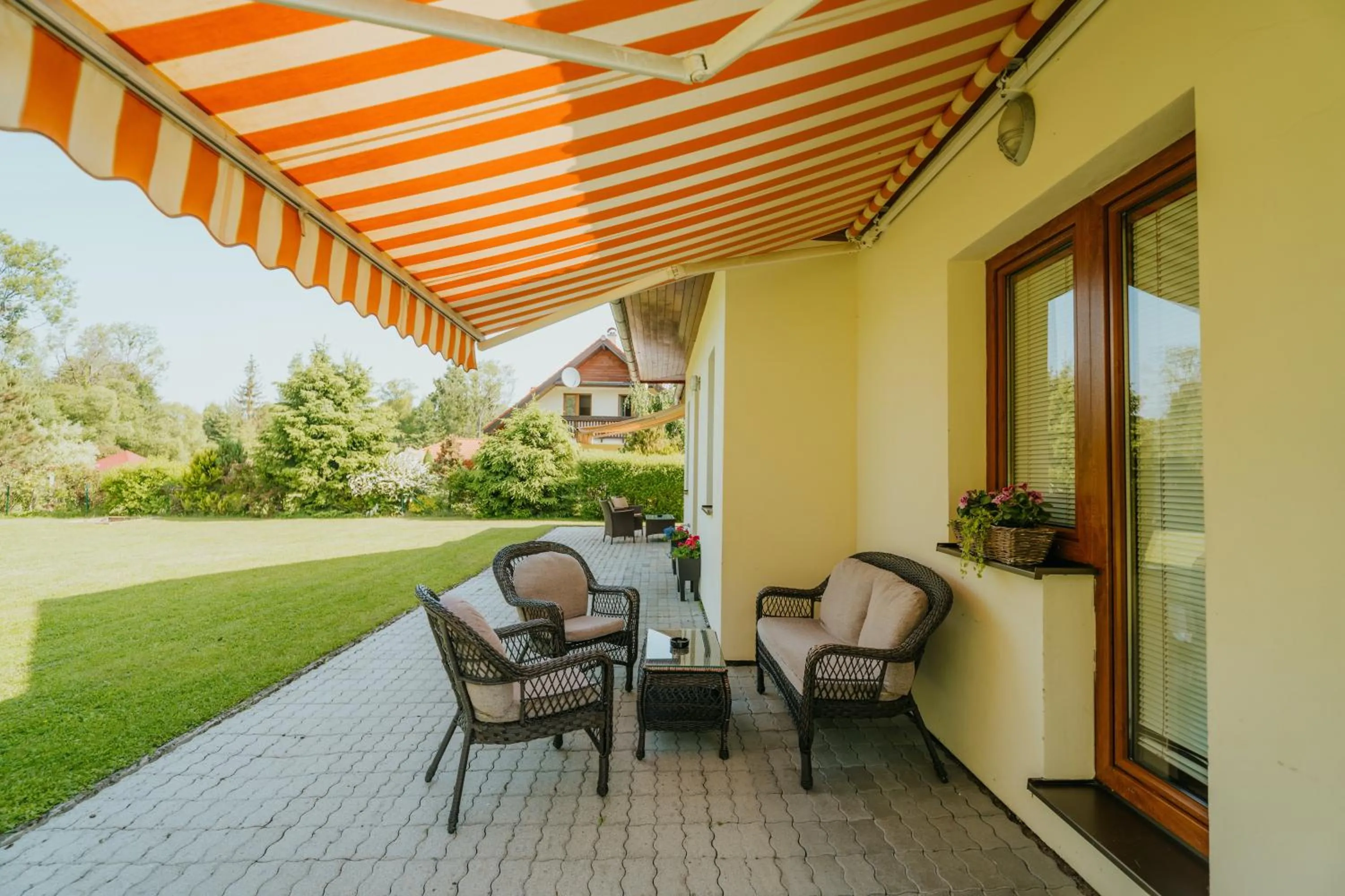 Balcony/Terrace in Penzion Drak