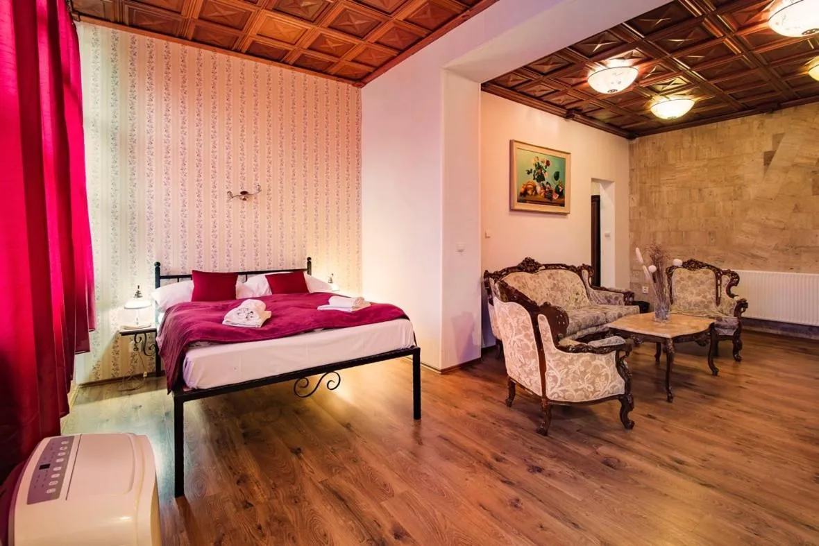 Bed in Penzion Benatky