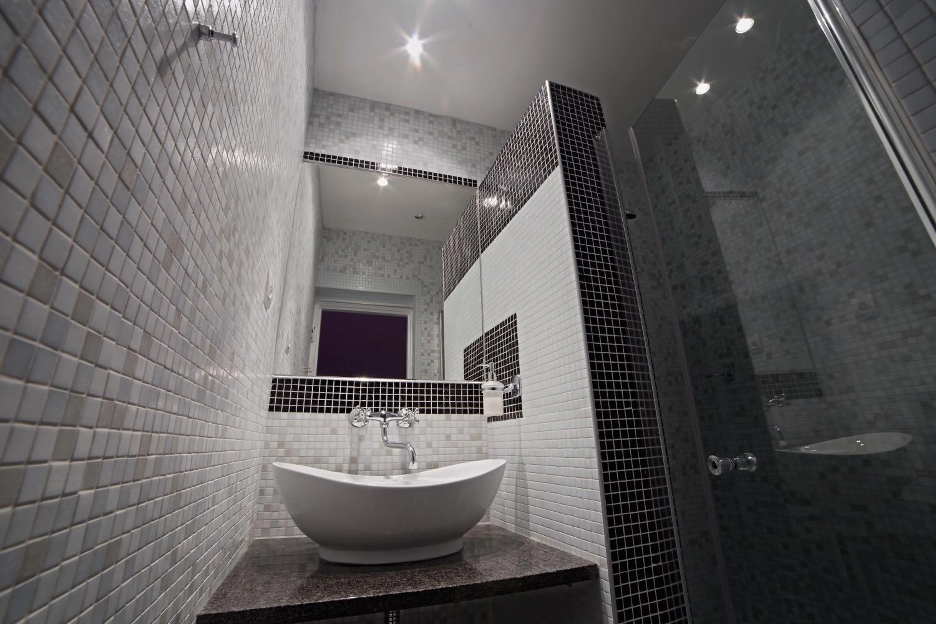 Bathroom in Penzion Benatky