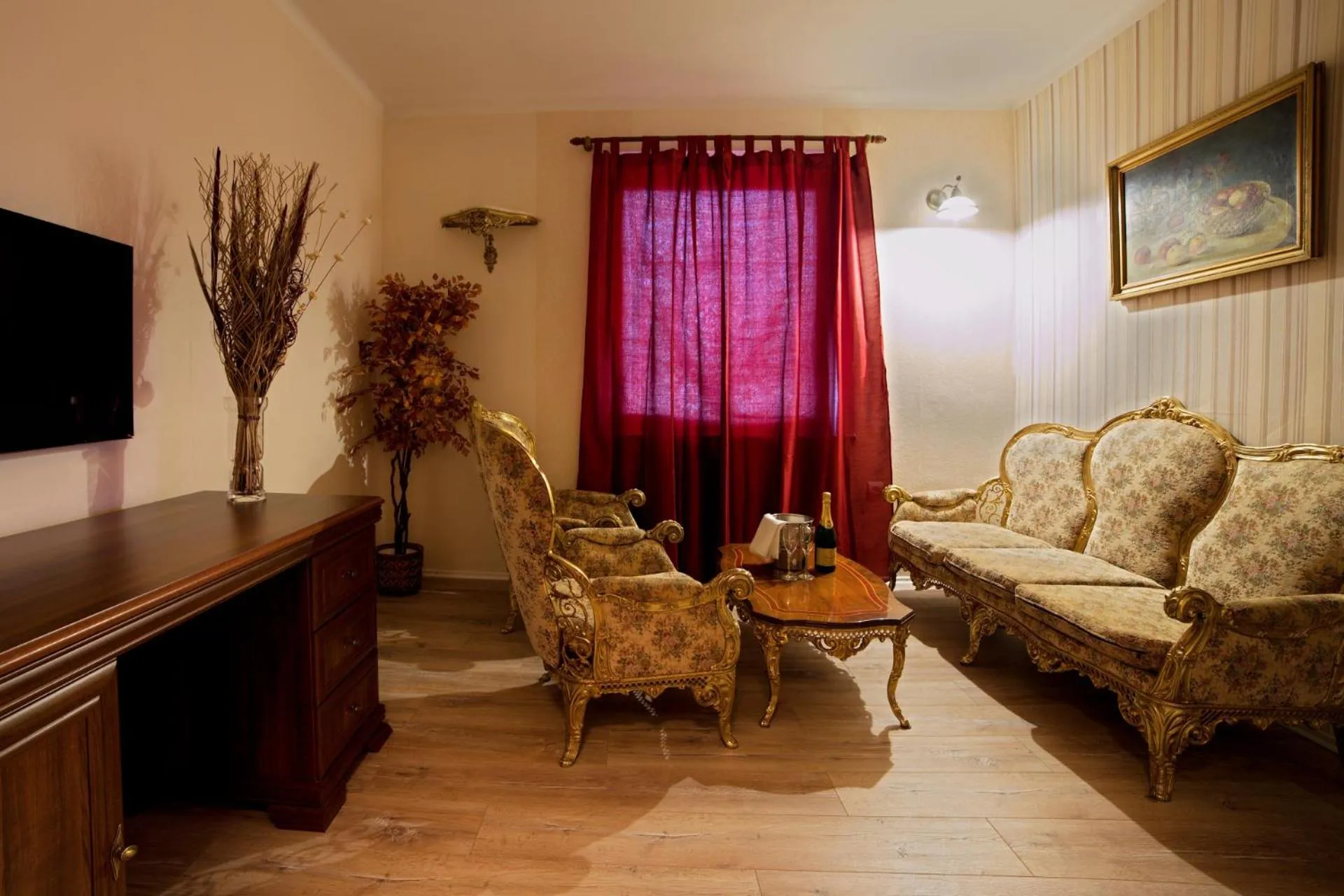 Living room in Penzion Benatky