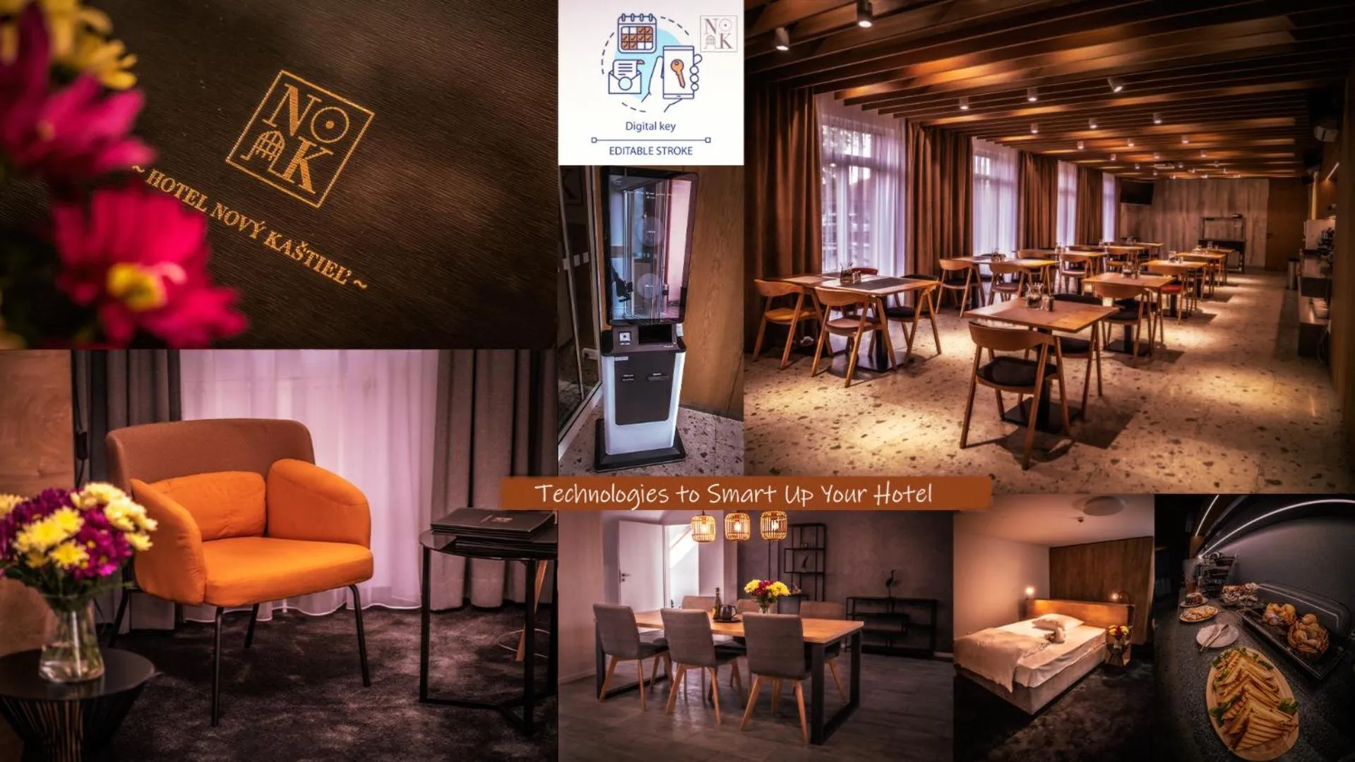 Bed in Hotel Novy Kastiel - Self check-in