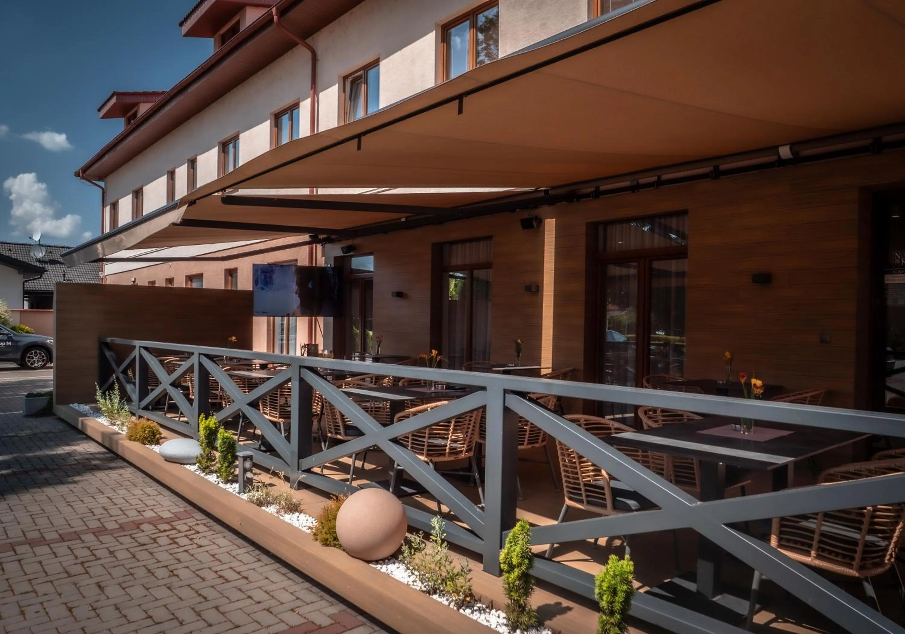 Balcony/Terrace in Hotel Novy Kastiel - Self check-in