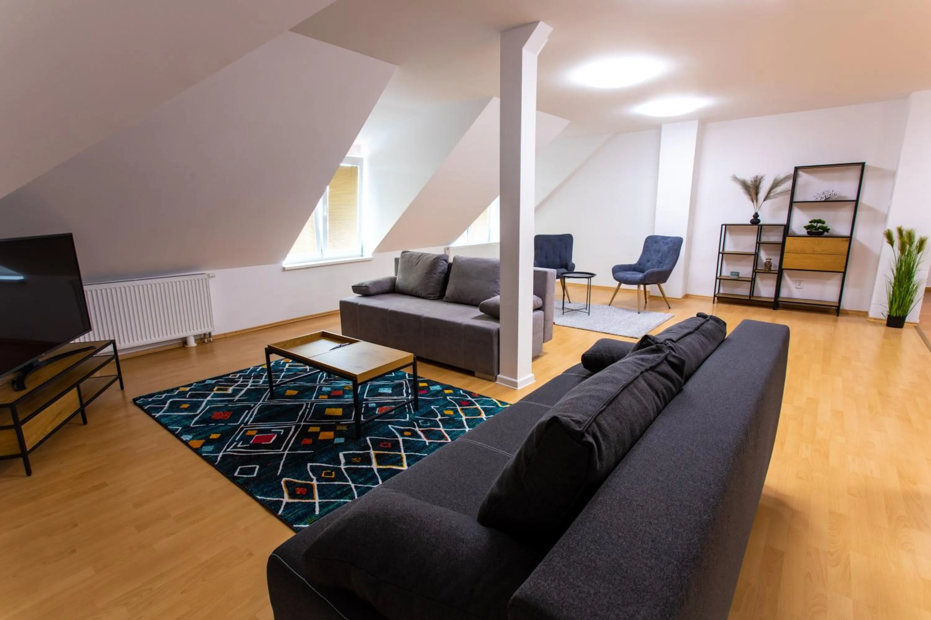 Communal lounge/ TV room in Hotel Novy Kastiel - Self check-in