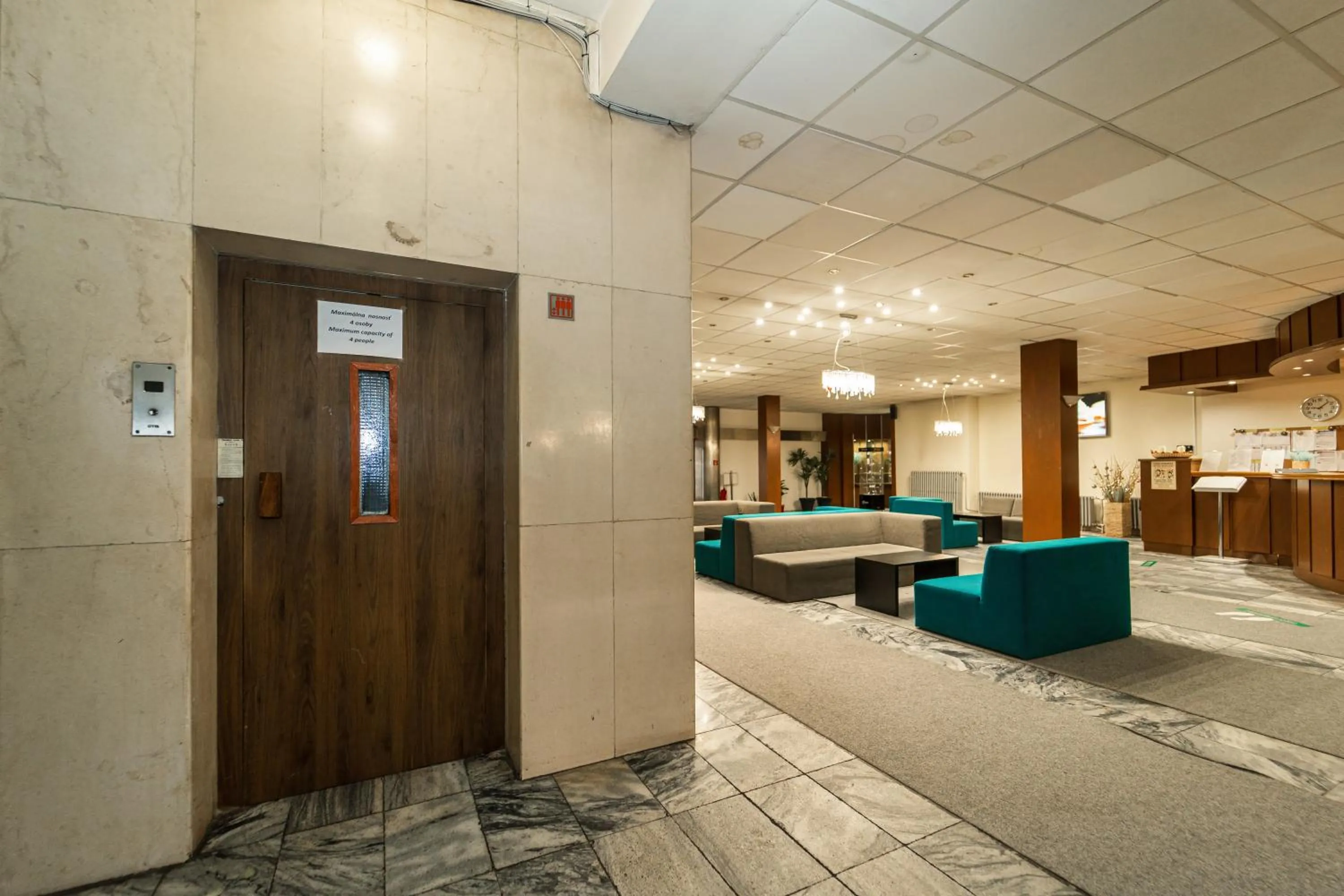 elevator in Hotel Slovakia