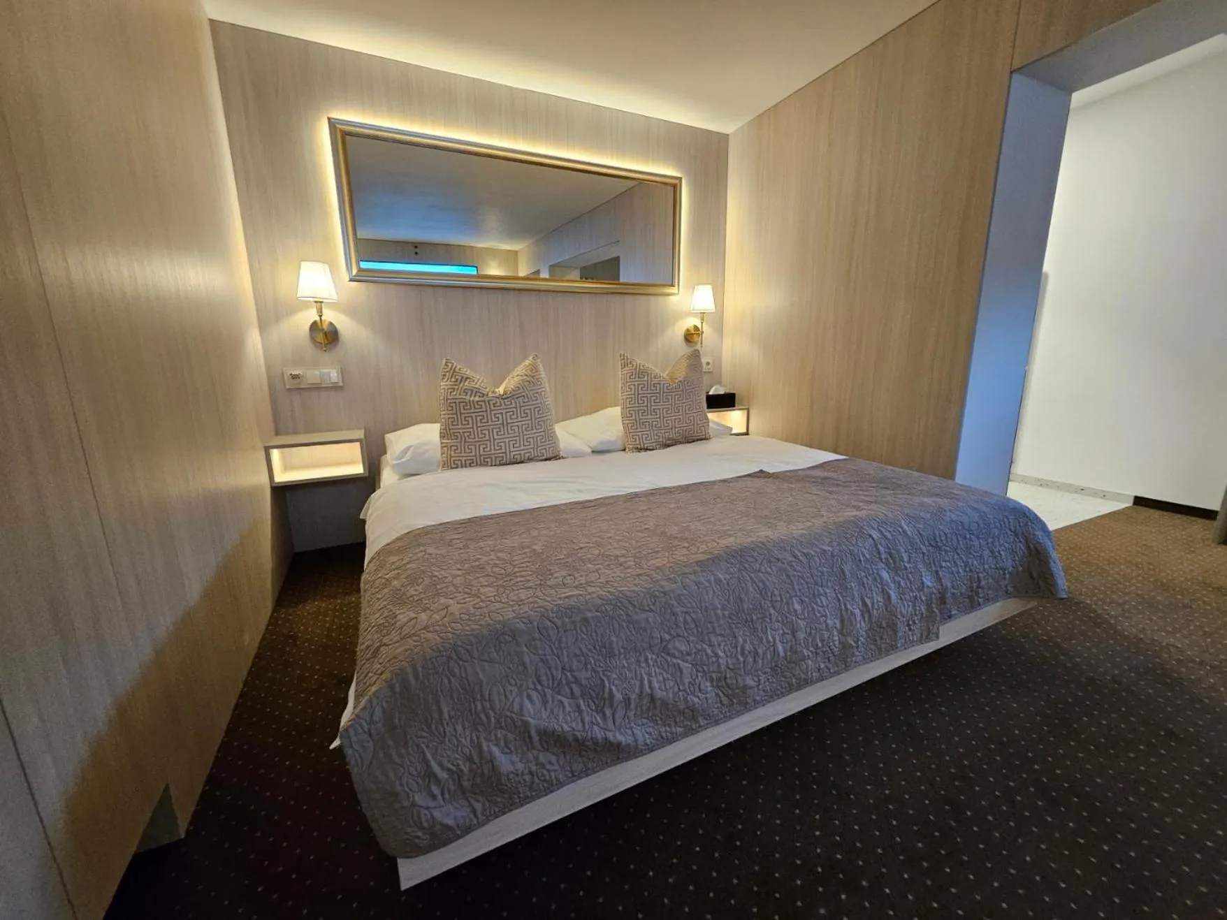 Bed in Penzión Wellness & Restaurant Zoborská, free parking