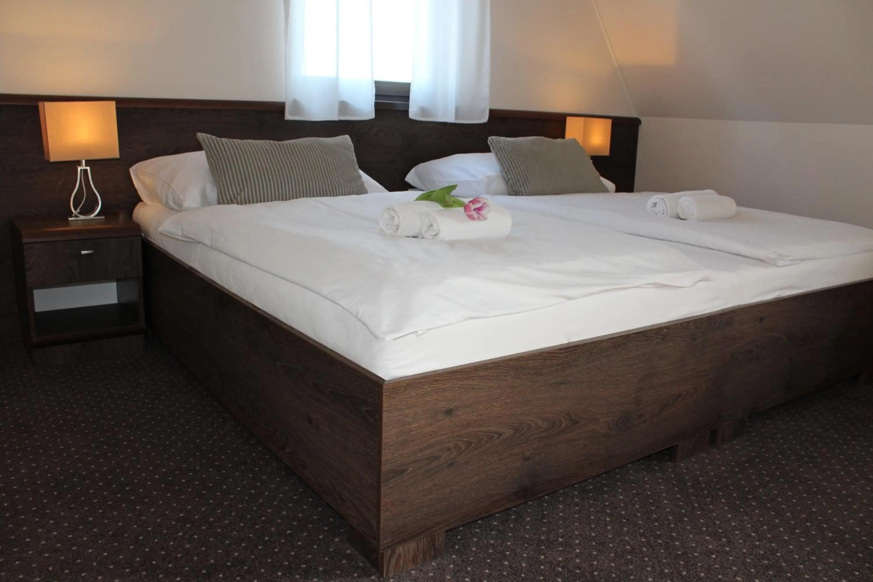 Bed in Penzión Wellness & Restaurant Zoborská, free parking