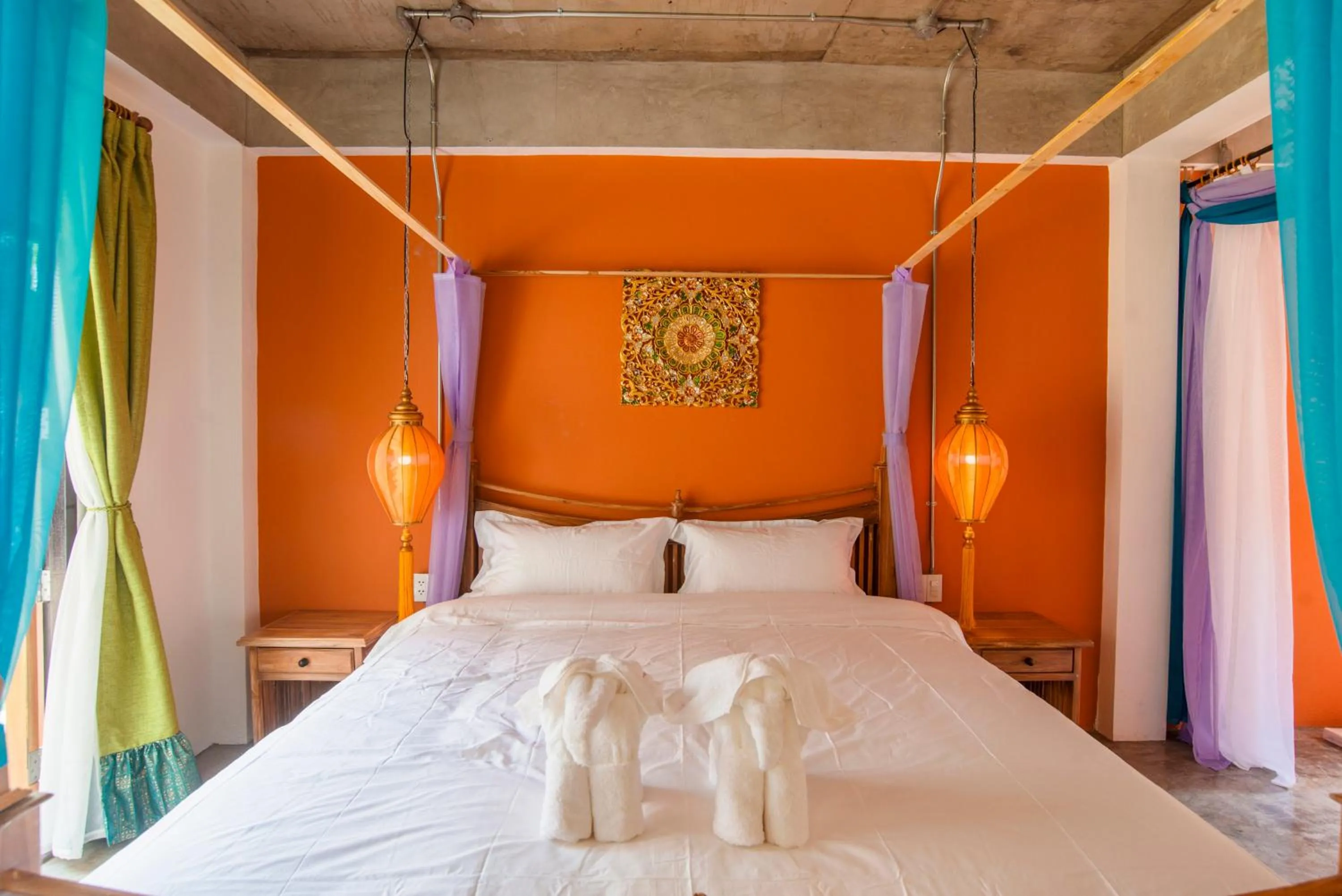 Bedroom, Bed in Garden Yard Inn Chiangmai