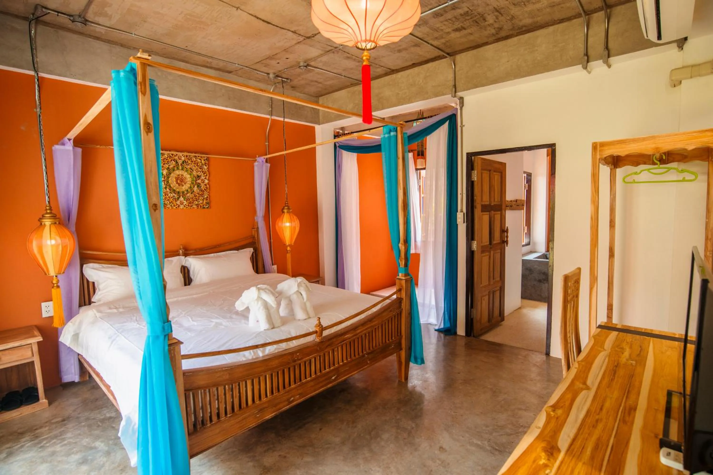 Bedroom, Bed in Garden Yard Inn Chiangmai