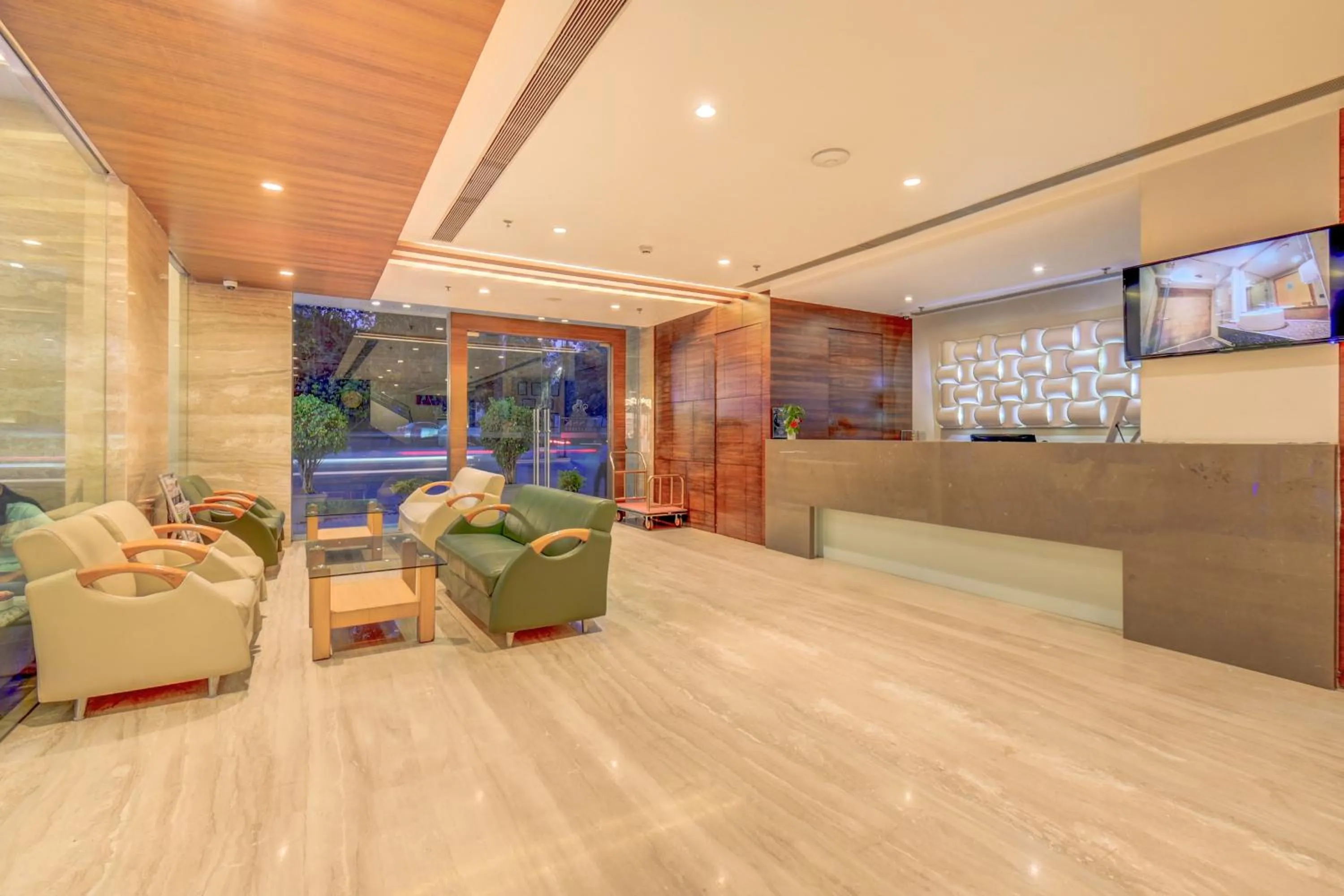 Seating area in The SSK Solitaire Hotel & Banquets