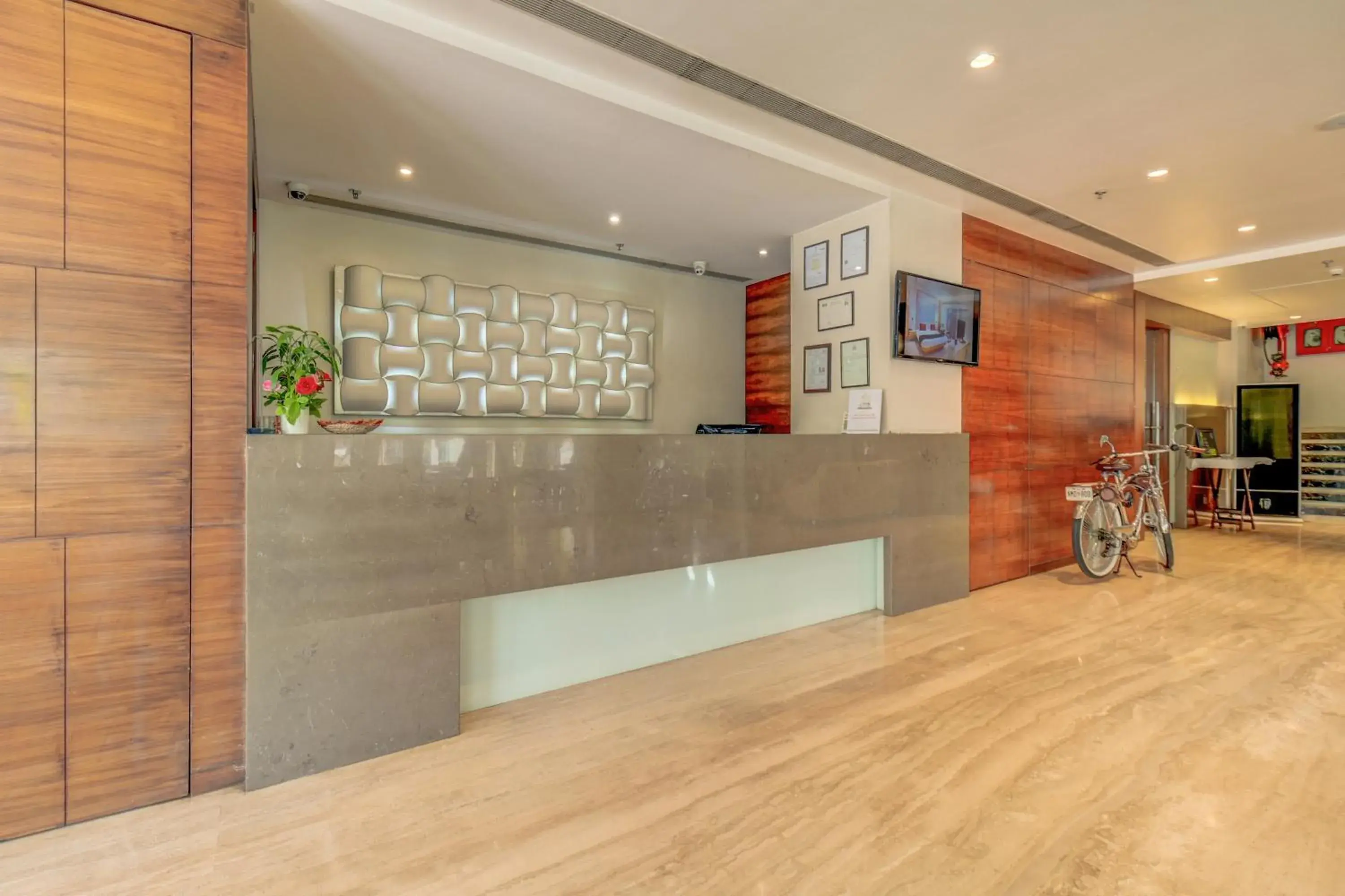 Lobby or reception in The SSK Solitaire Hotel & Banquets Lobby or reception in The SSK Solitaire Hotel & Banquets