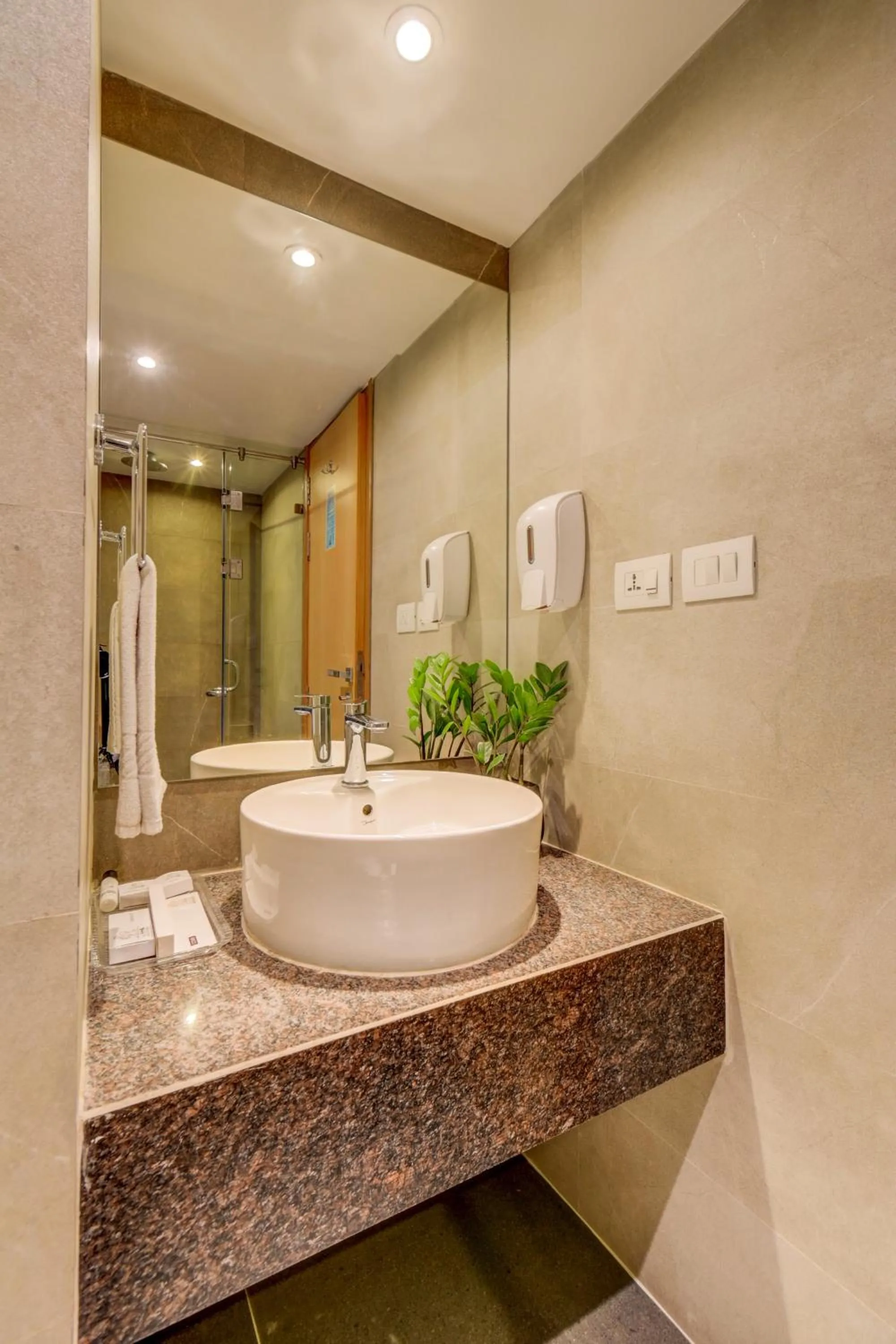 towels in The SSK Solitaire Hotel & Banquets