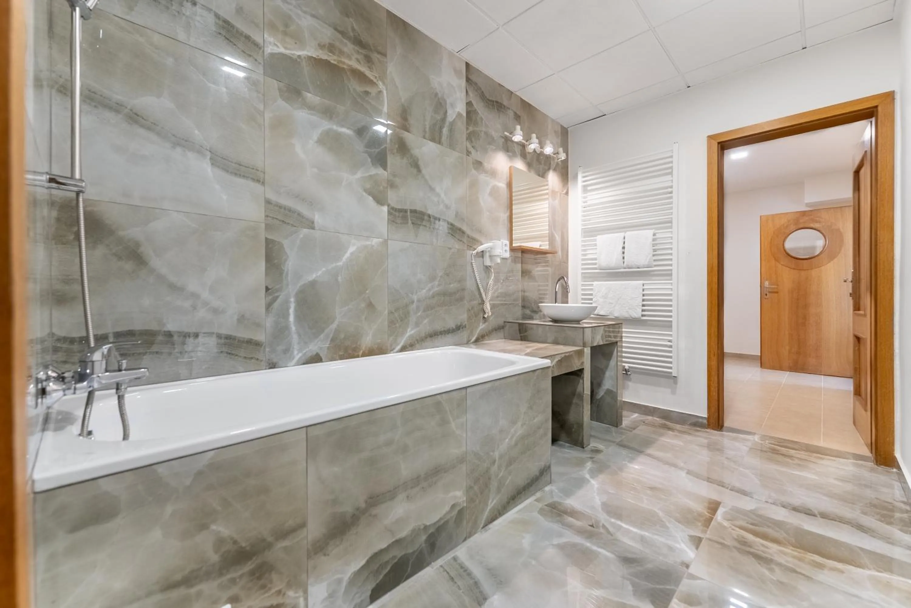 Bathroom in Hotel and Park Divoká Voda