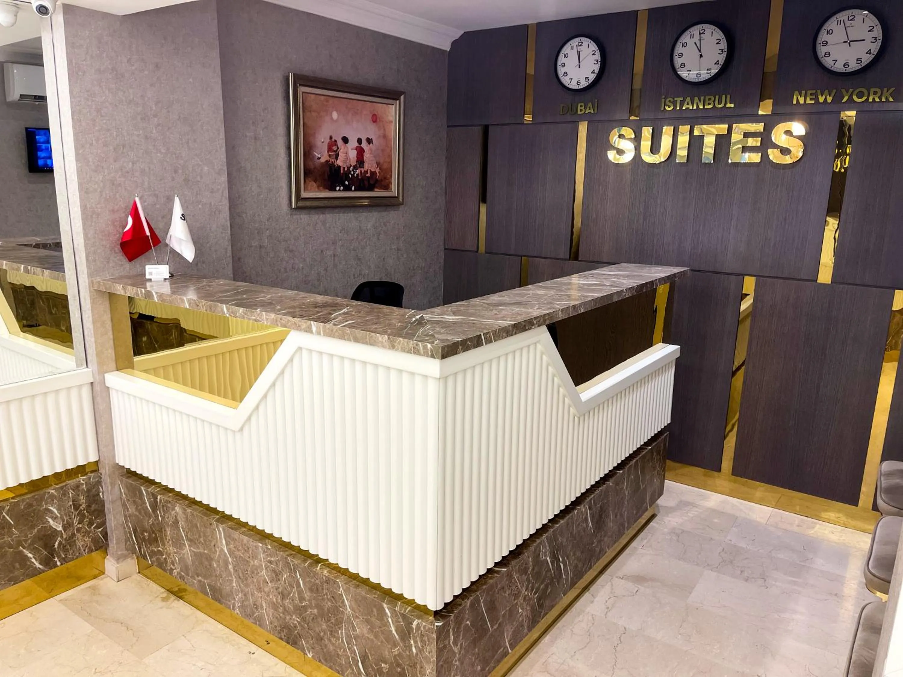 Lobby or reception in Bursa Suites Apart Otel