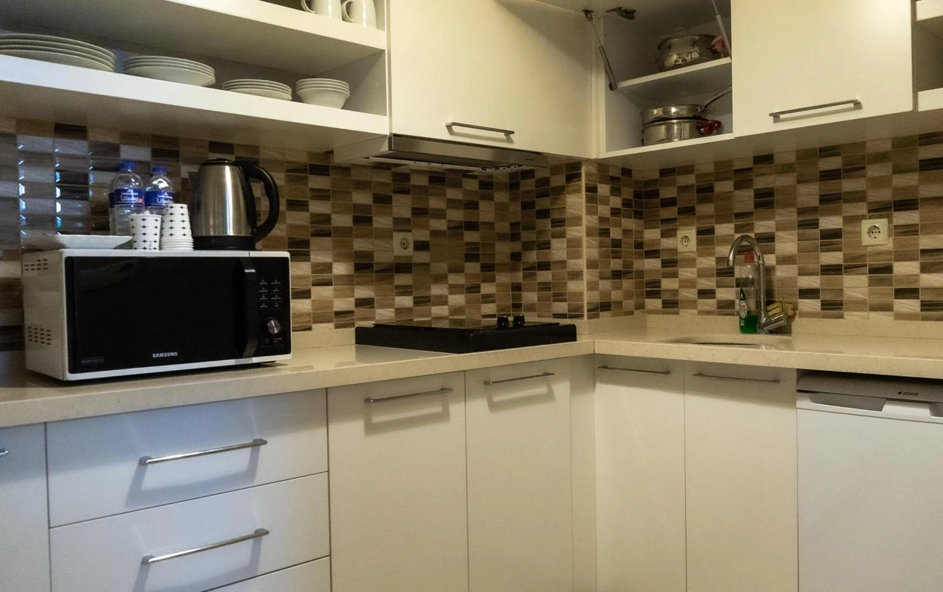 Kitchen or kitchenette in Bursa Suites Apart Otel