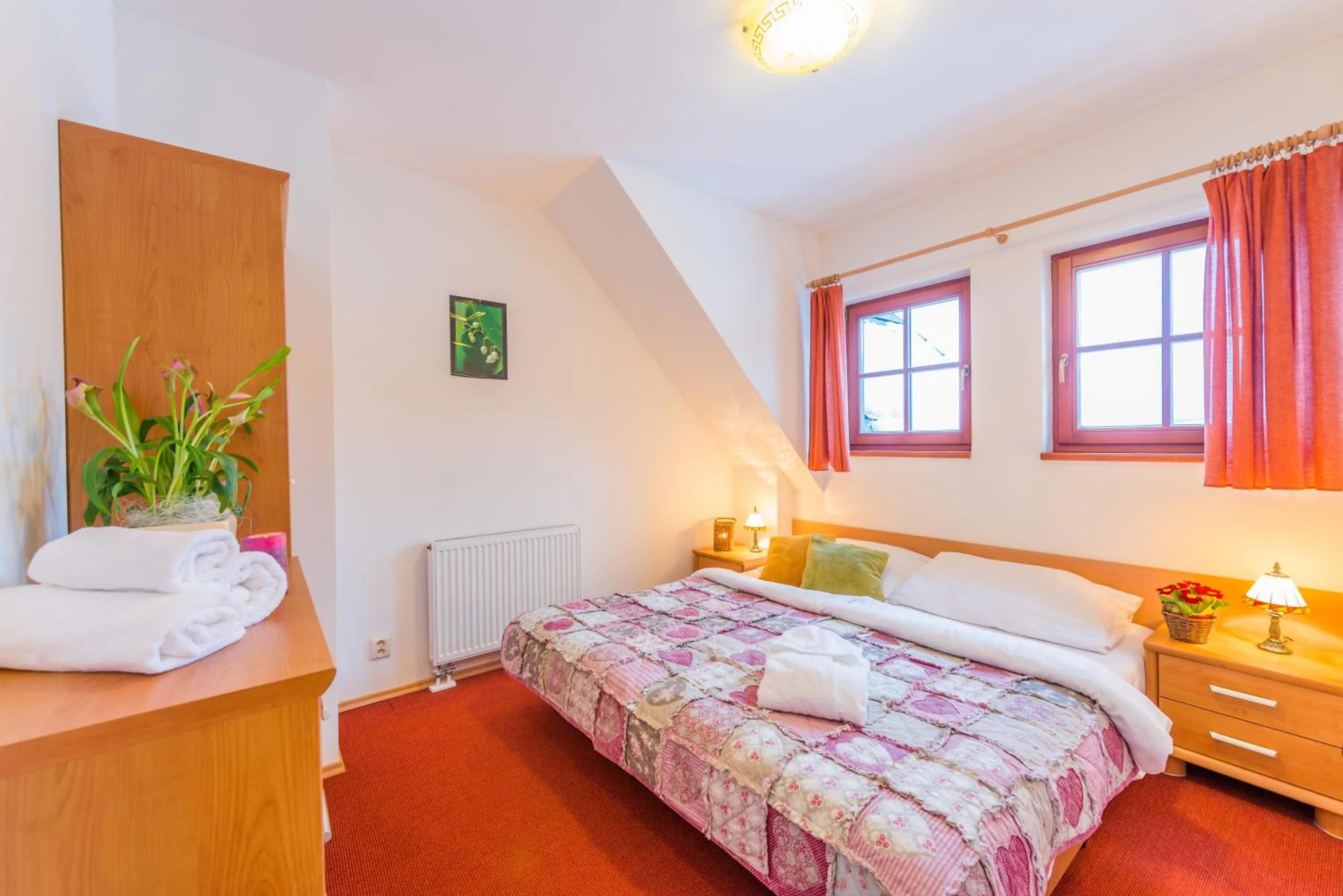 Decorative detail, Bed in Hotel Koliba Greta