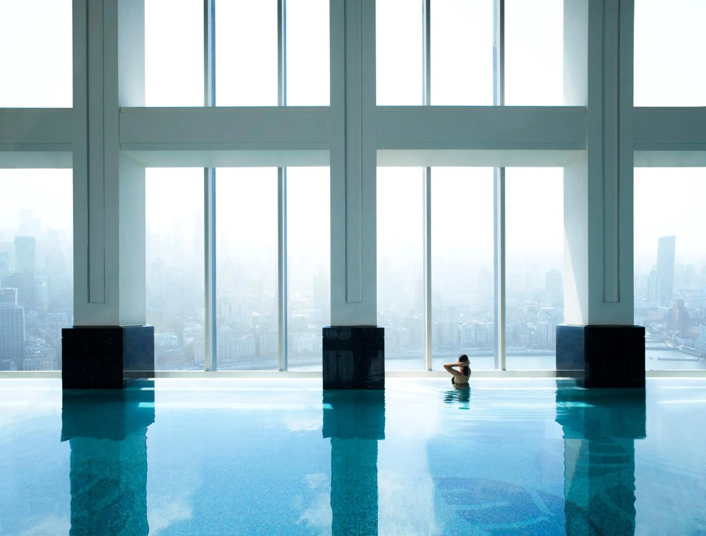 Swimming pool in The Ritz-Carlton Shanghai, Pudong