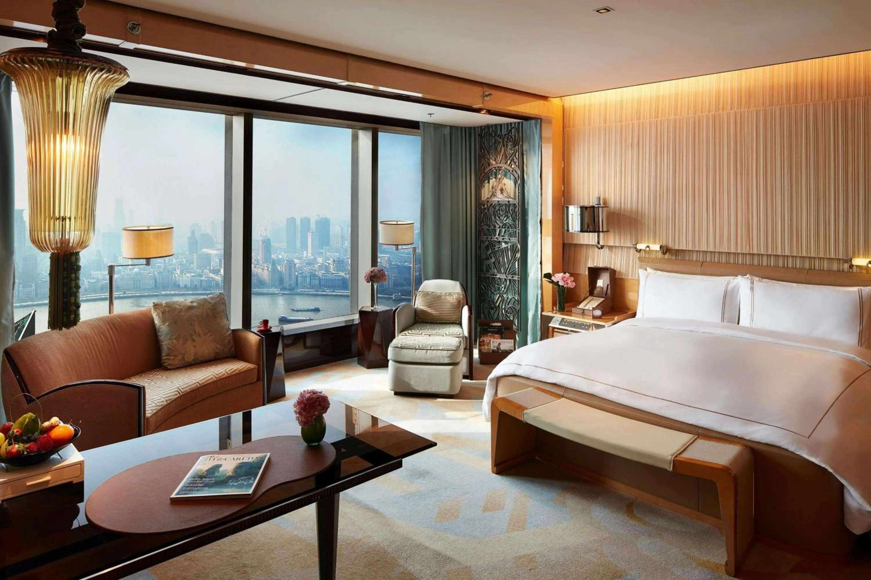 Photo of the whole room, Bed in The Ritz-Carlton Shanghai, Pudong