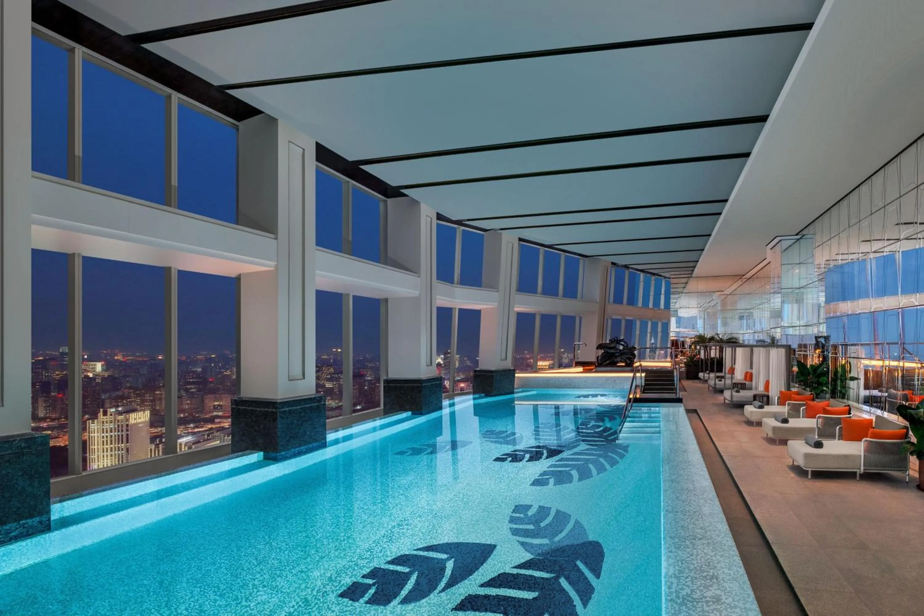 Swimming pool in The Ritz-Carlton Shanghai, Pudong