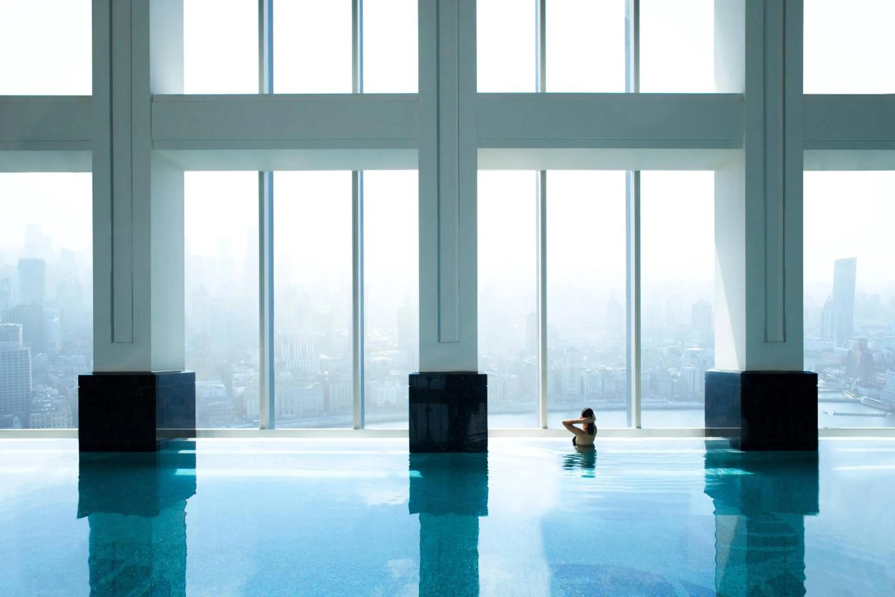 Swimming pool in The Ritz-Carlton Shanghai, Pudong