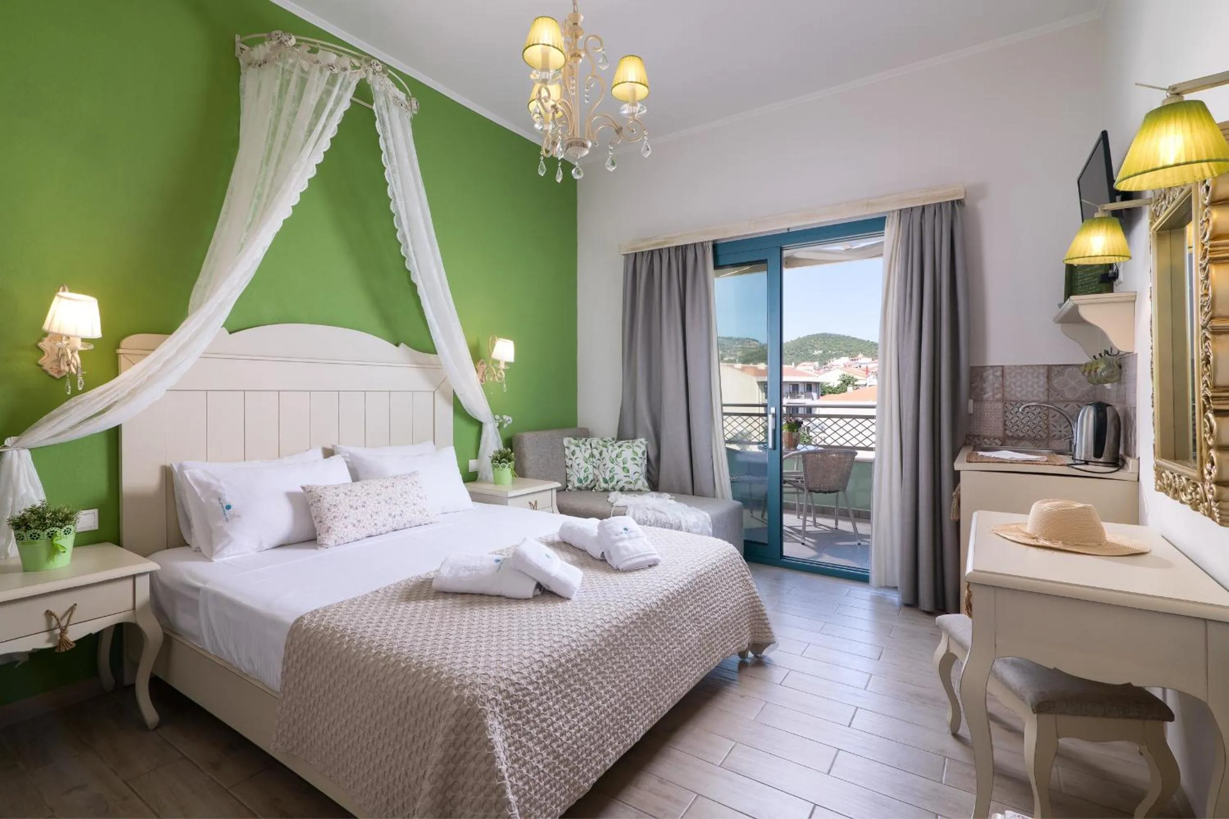 Natural landscape, Bed in Villa Anthelion