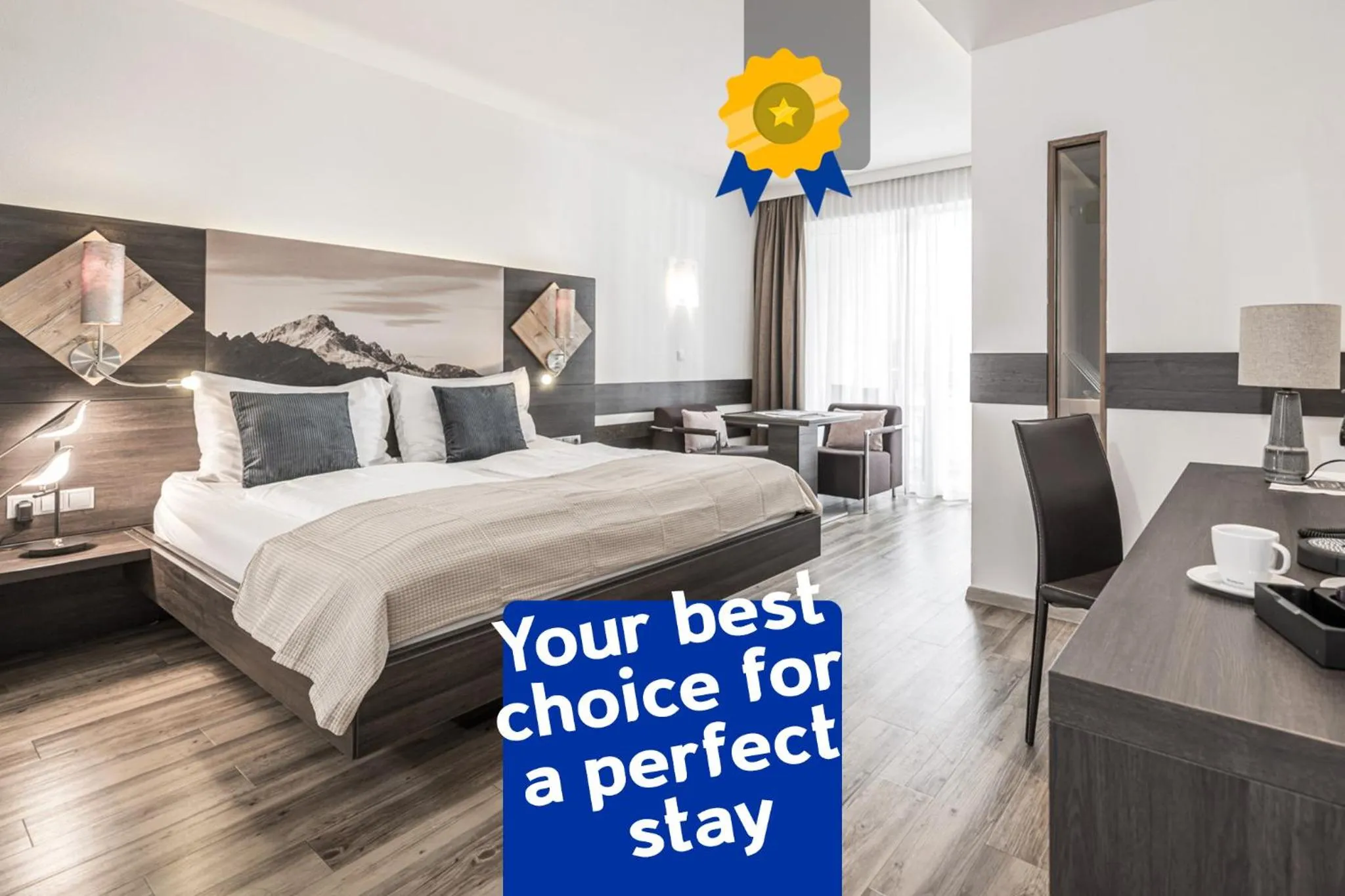 Bed in zum Senner Suites Zillertal