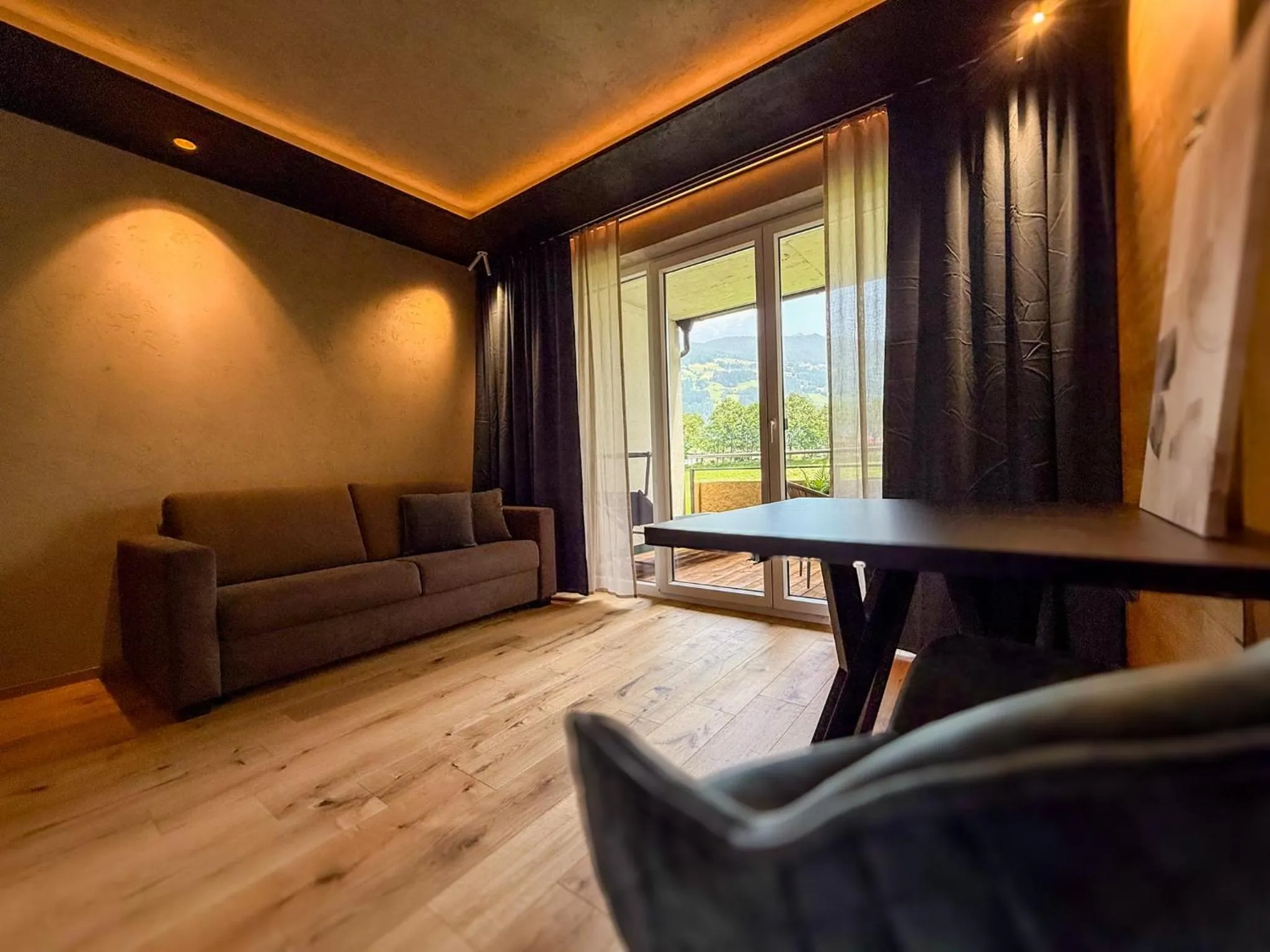 Living room in zum Senner Suites Zillertal