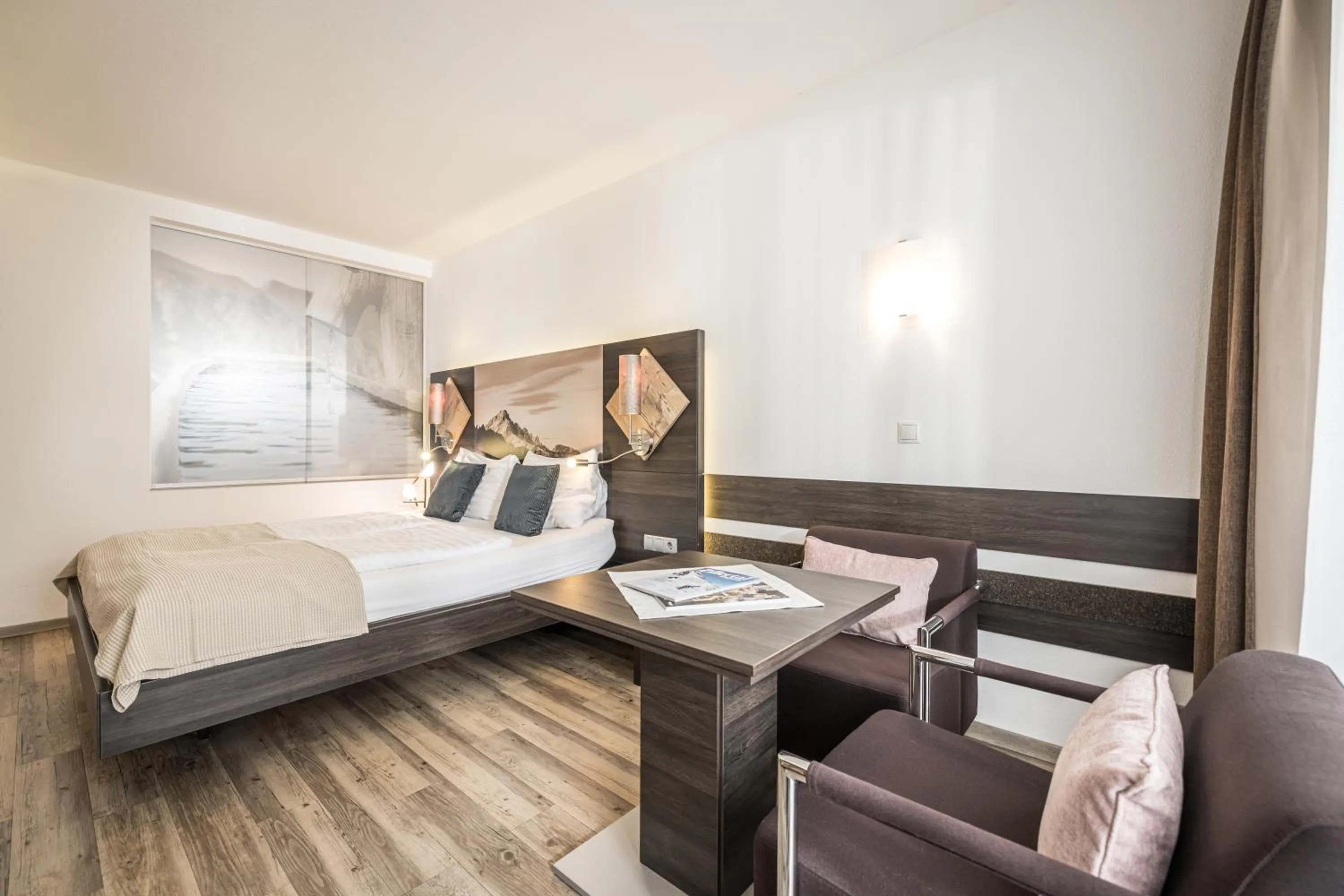 Bed in zum Senner Suites Zillertal