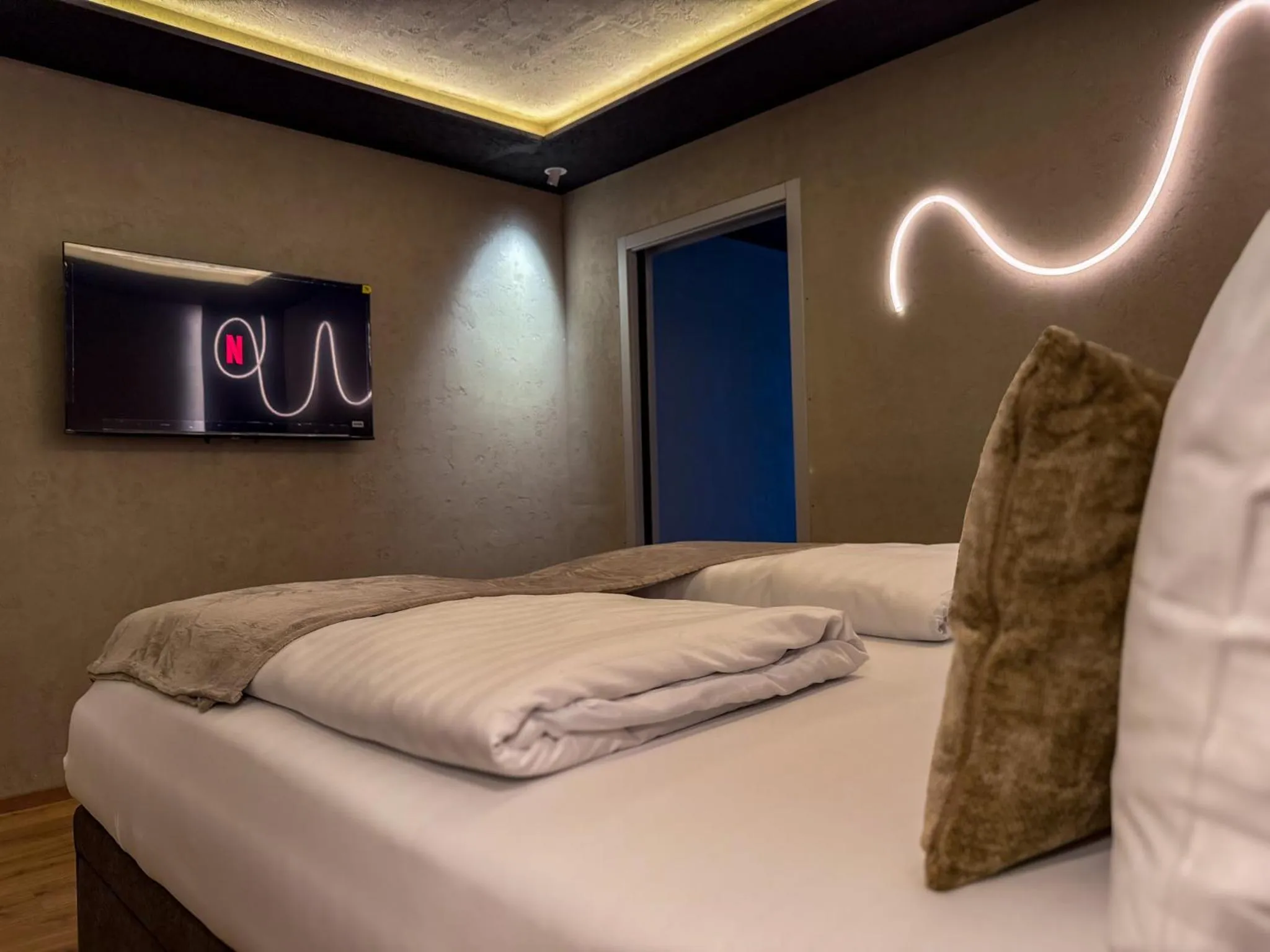 Bed in zum Senner Suites Zillertal