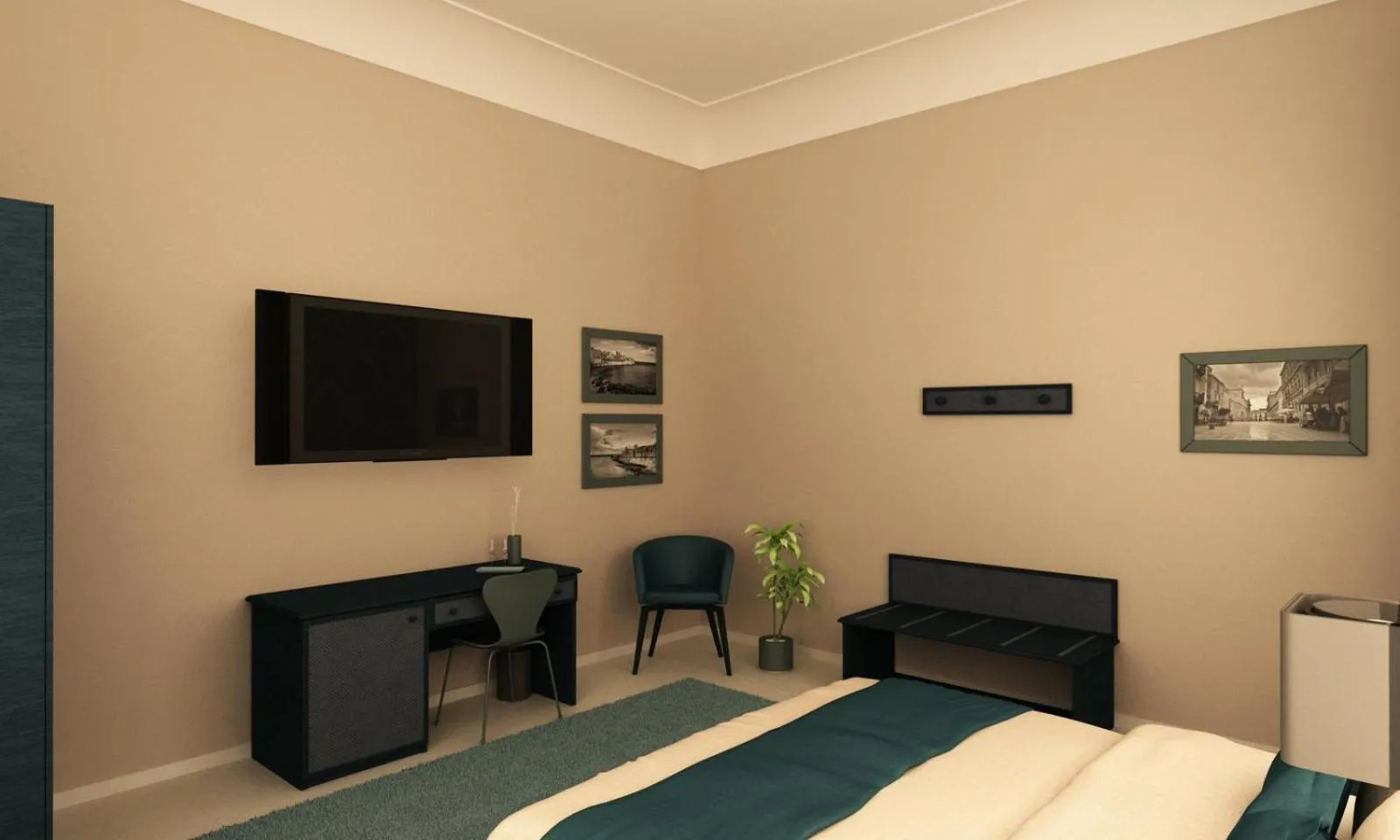 Bedroom, Bed in Hotel Gran Bretagna Ortigia