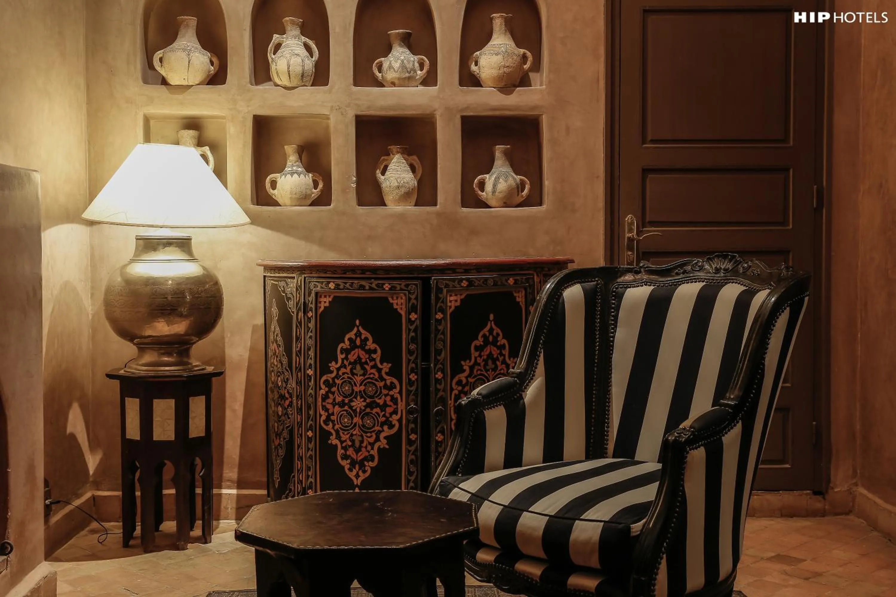 Seating area in Riad Noir d'Ivoire