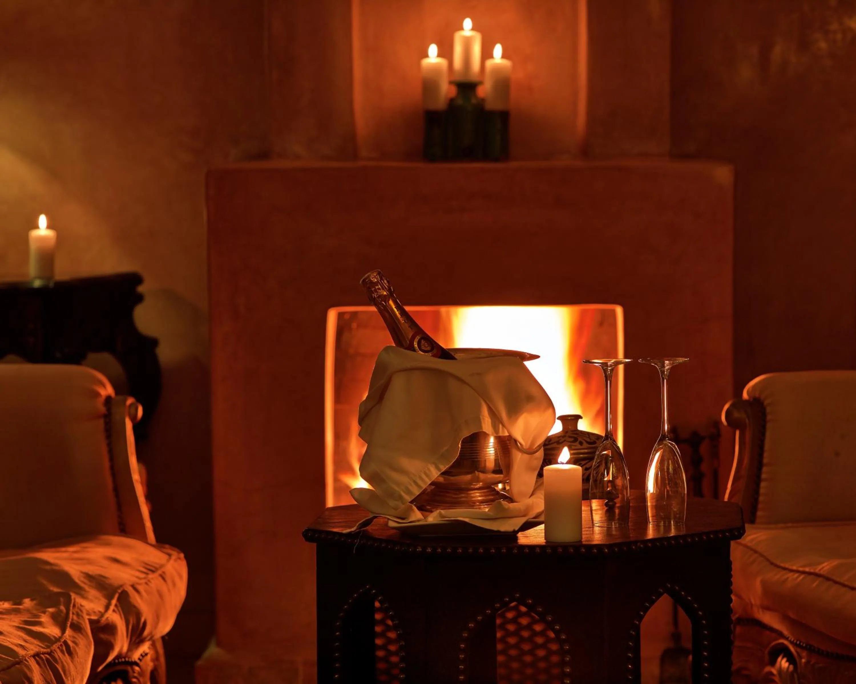 Seating area in Riad Noir d'Ivoire
