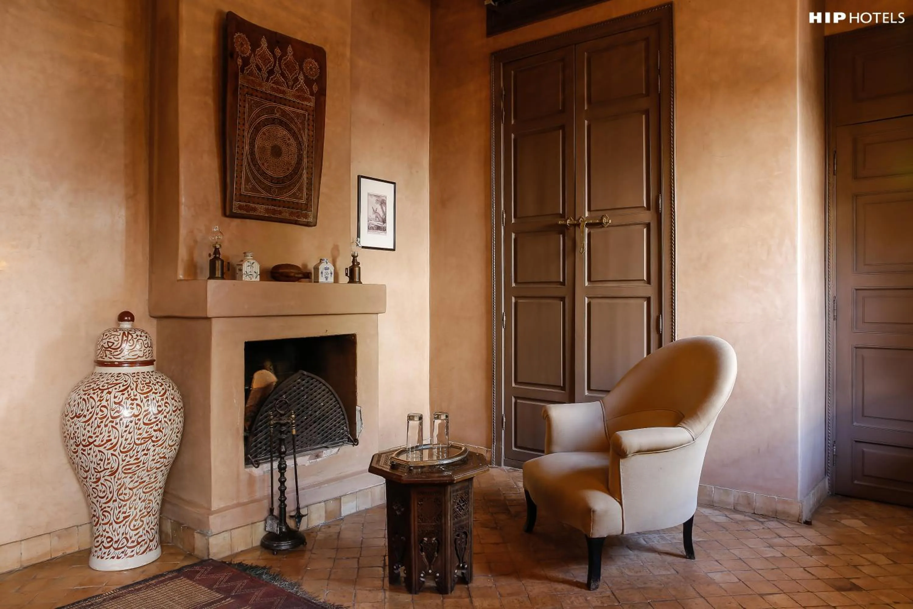 Seating area in Riad Noir d'Ivoire