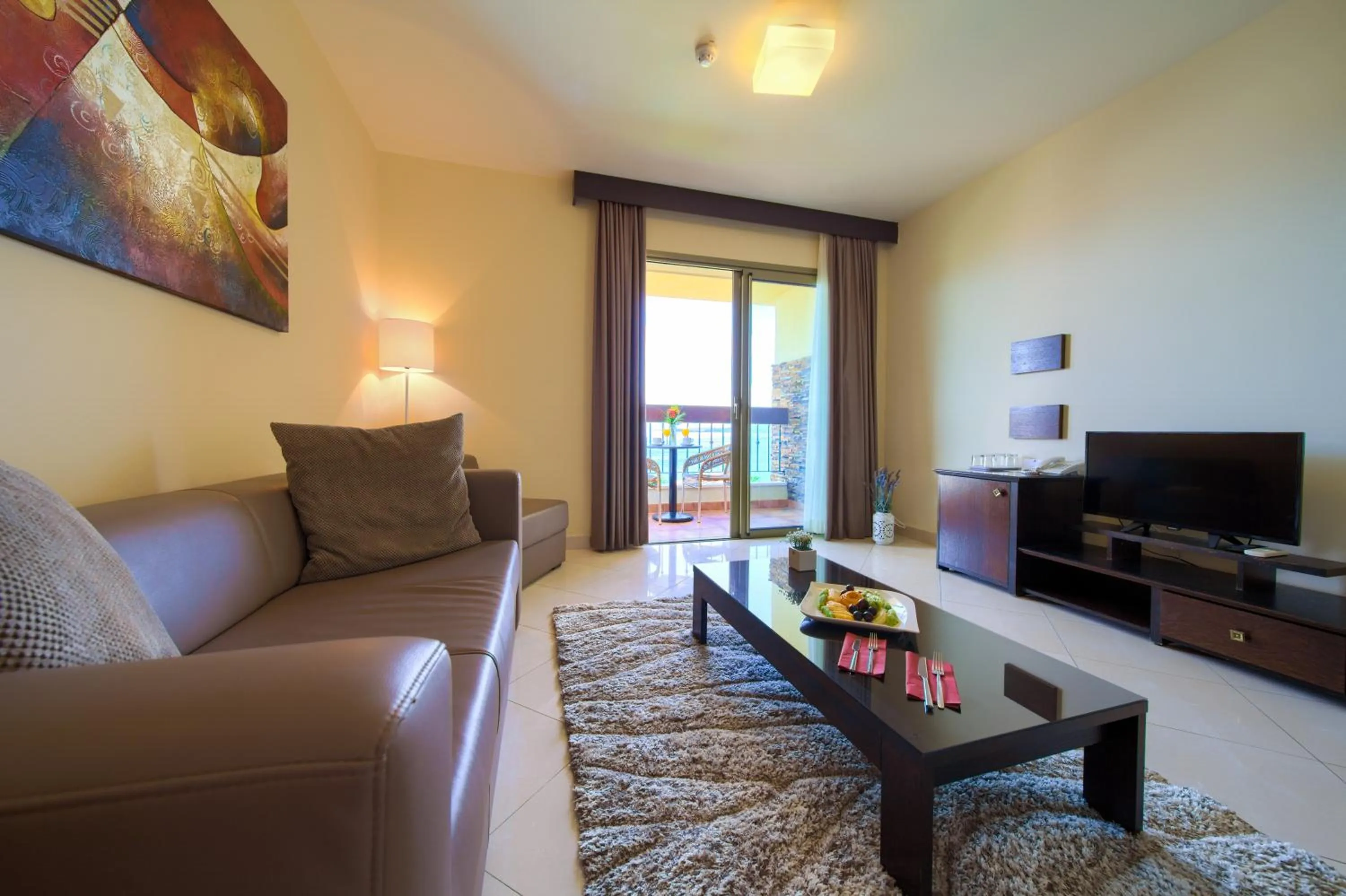 Living room in Blue Waves Resort